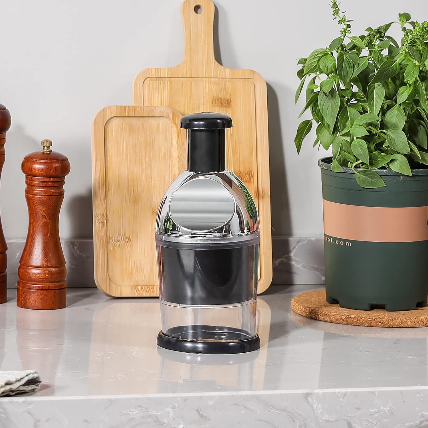 Picador de Alimentos Manual Geedel - Cuchillas de Acero Inoxidable