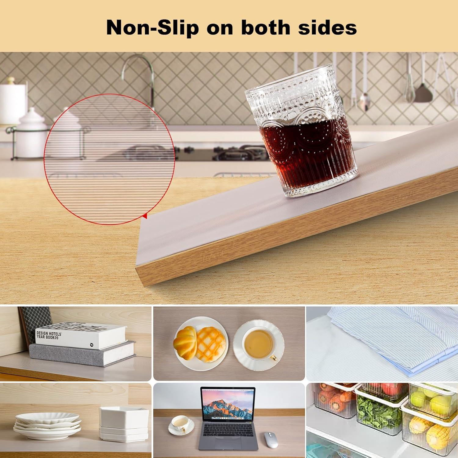 Forro de Estante Antideslizante TEZZ 40 cm x 6 m PVC Lavable