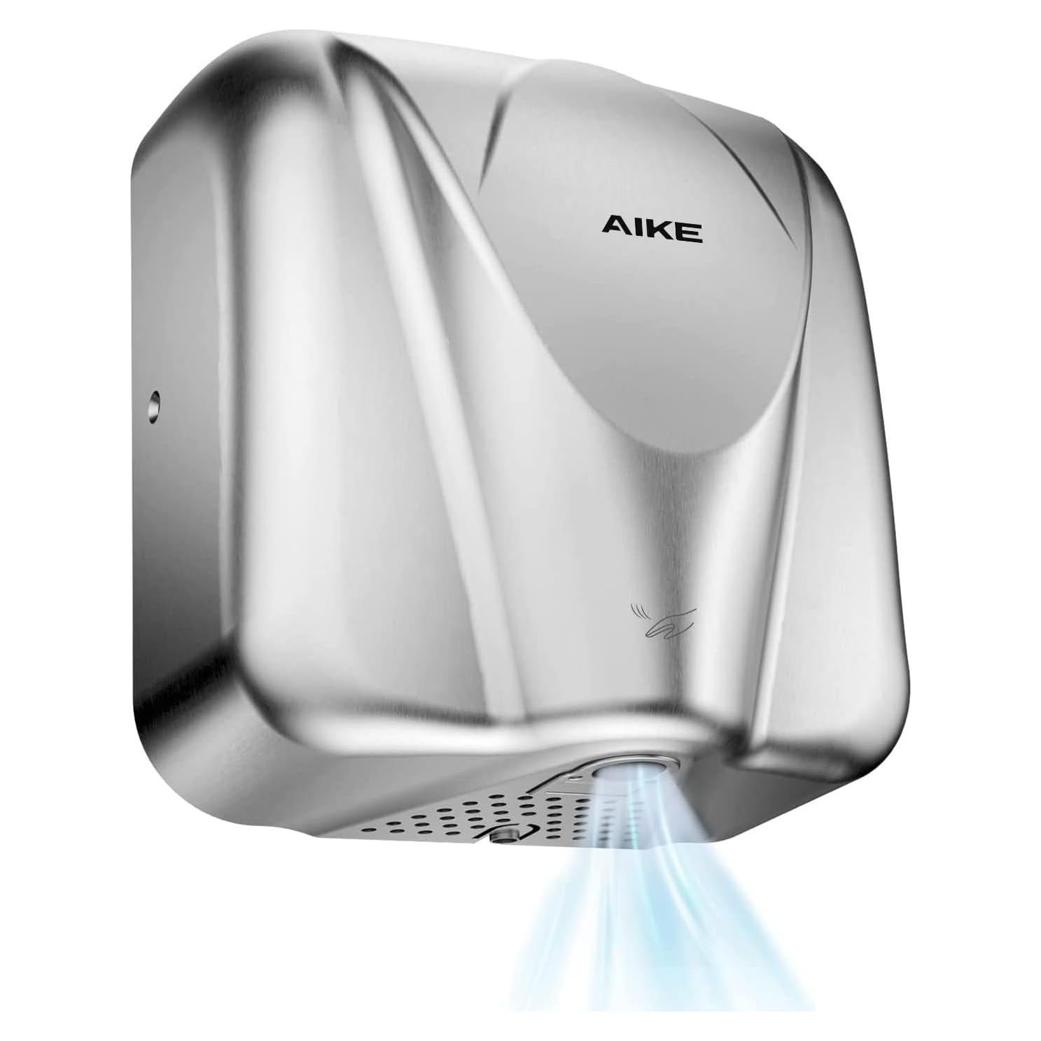 Secador de Manos AIKE AK2812 Acero Inoxidable 1400W 8-12s