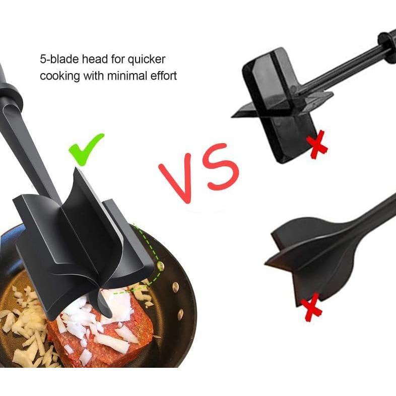 Picador y Aplastador de Carne ABS Premium - 5 Cuchillas