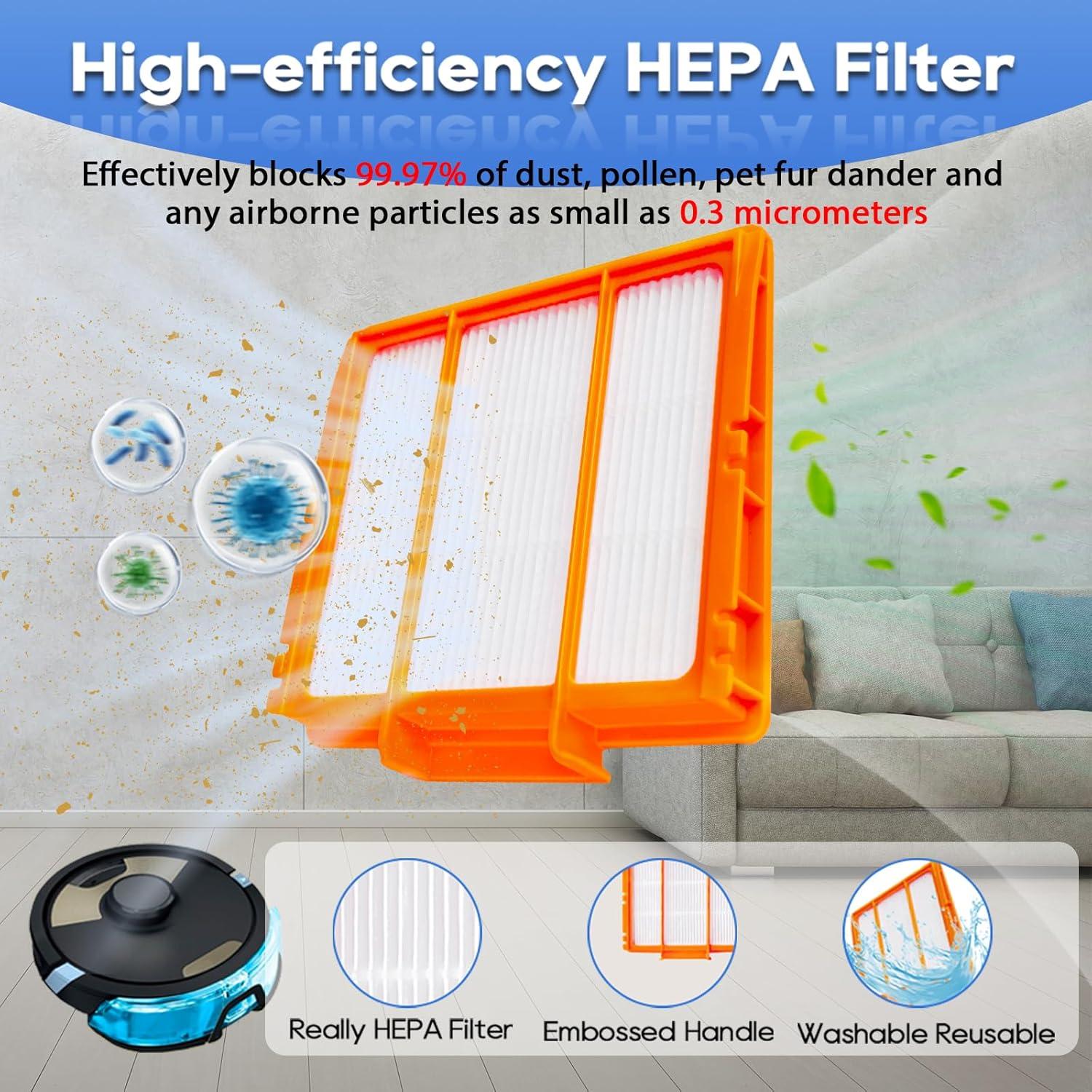 Repuestos para Aspiradora Robot Shark lvtengai 8 Mopas 2 Filtros