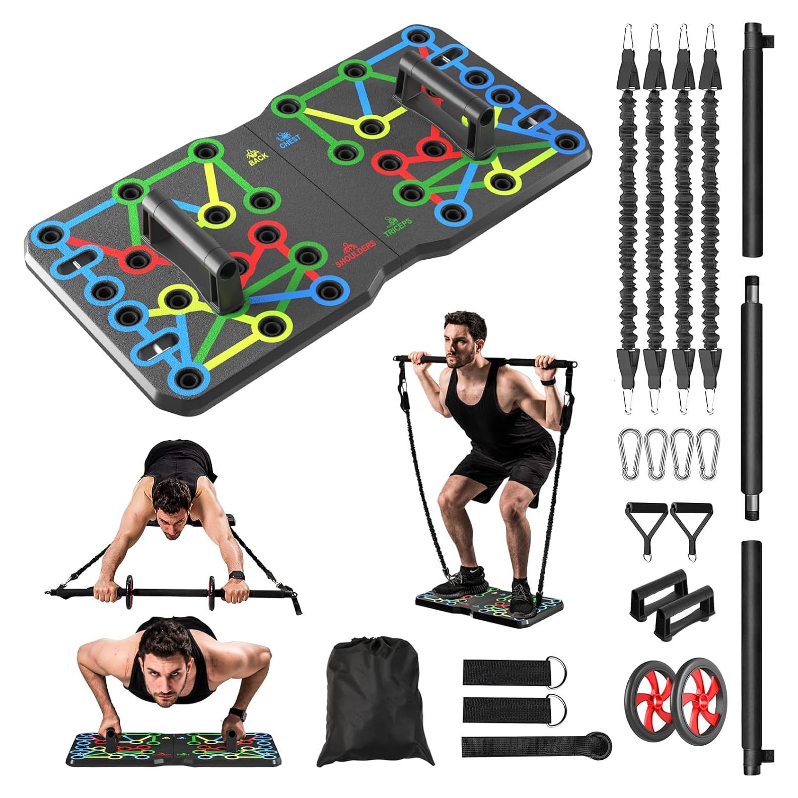 Tabla de Flexiones AERLANG Plegable 10 en 1 Verde Profesional