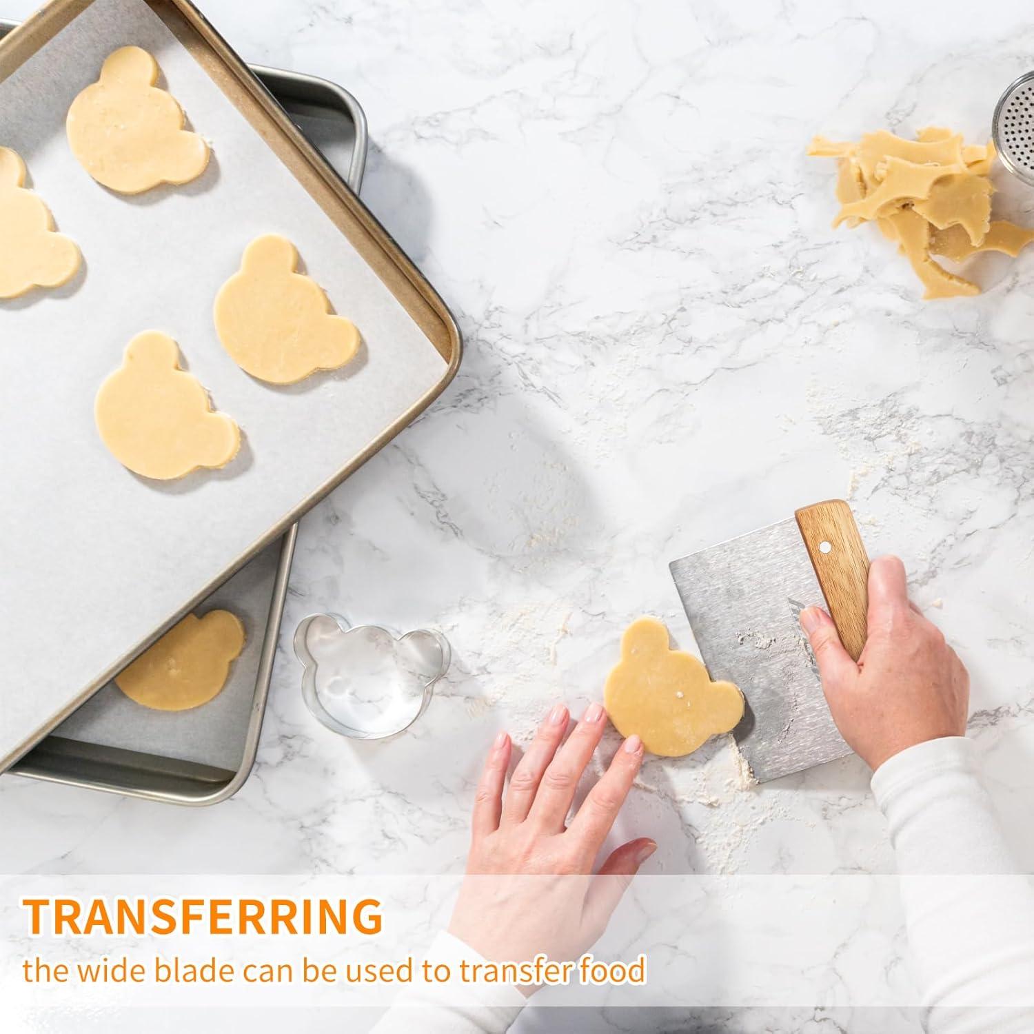 Cortador de Masa ALLTOP - Raspador de Acero Inoxidable 15.5x11.9cm