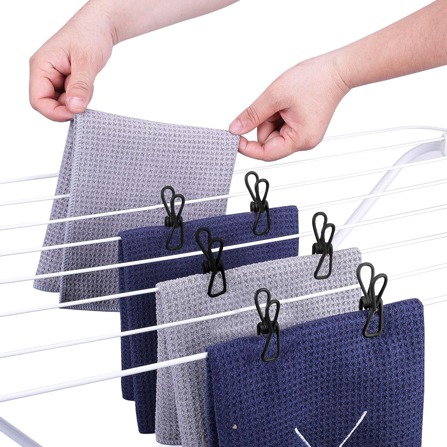 30 Clips de Bolsa Riveda Negros - Sellador PVC 5.08 cm