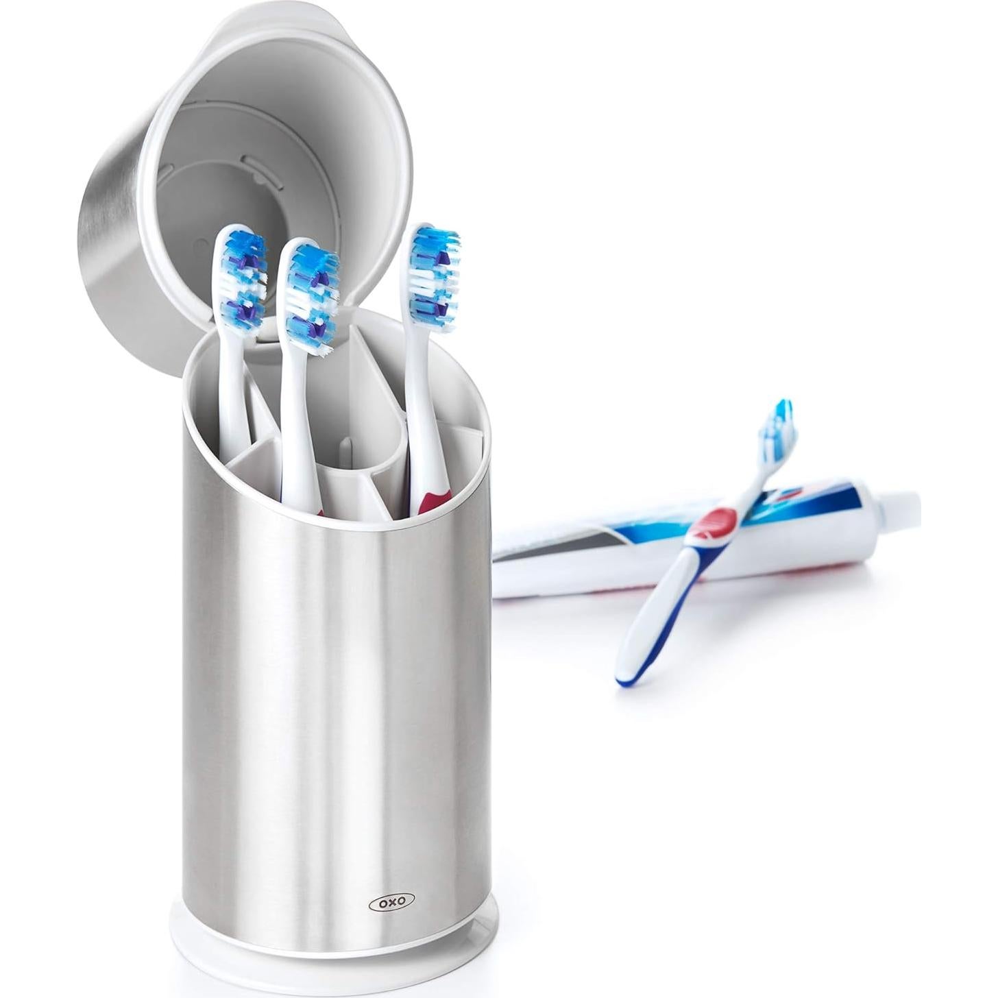 Organizador de Cepillos de Dientes OXO Good Grips Acero Inoxidable 24.1 cm