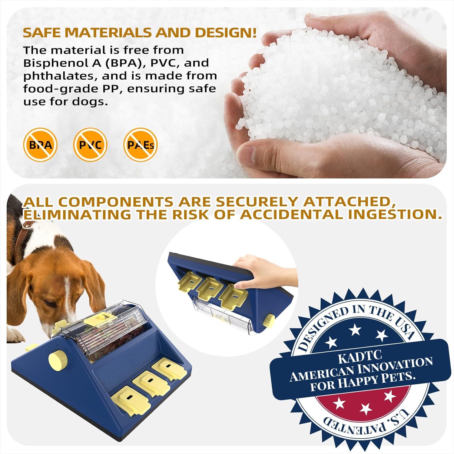 Juguete de Rompecabezas para Perros KADTC 2 en 1 Azul 30x26cm