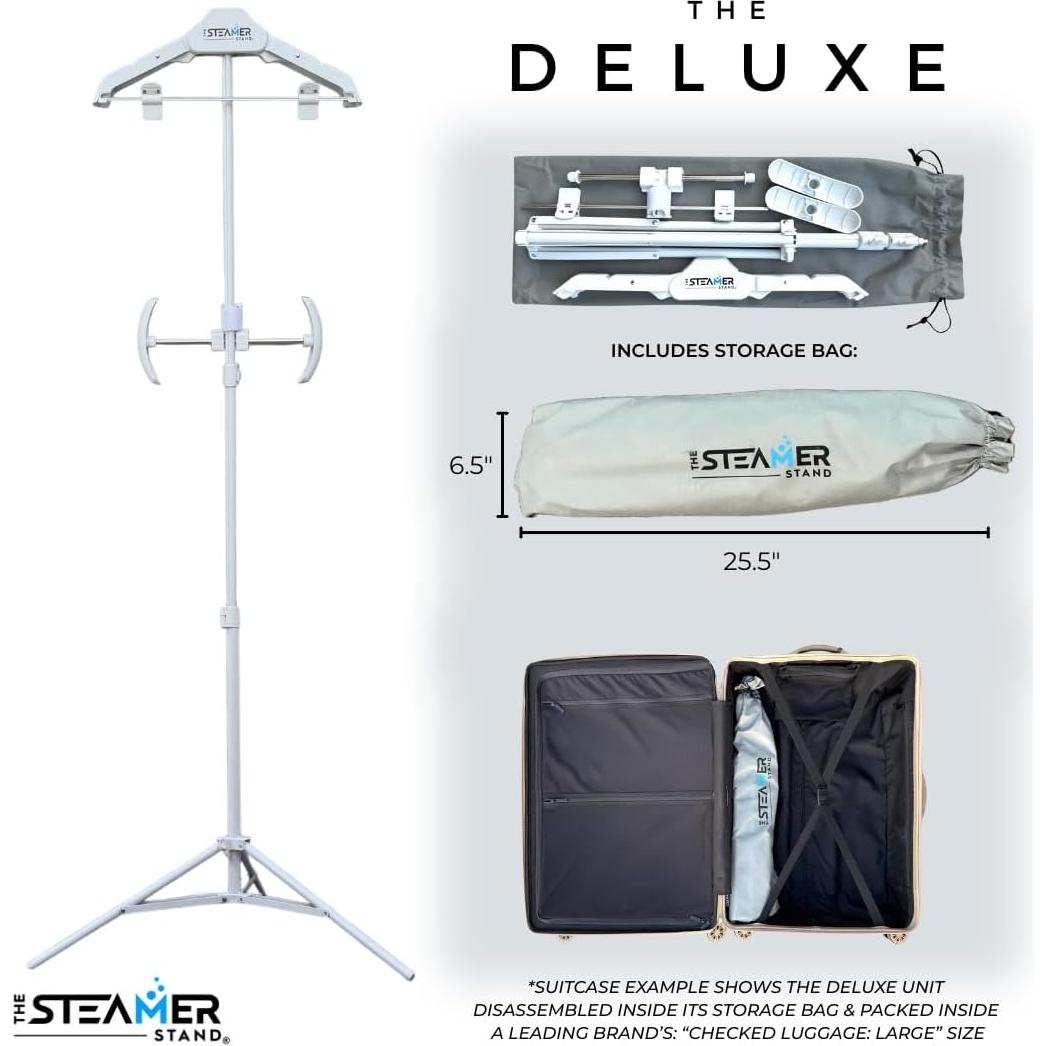 Soporte de Vapor de Ropa Deluxe Ajustable Plegable 1.49 kg