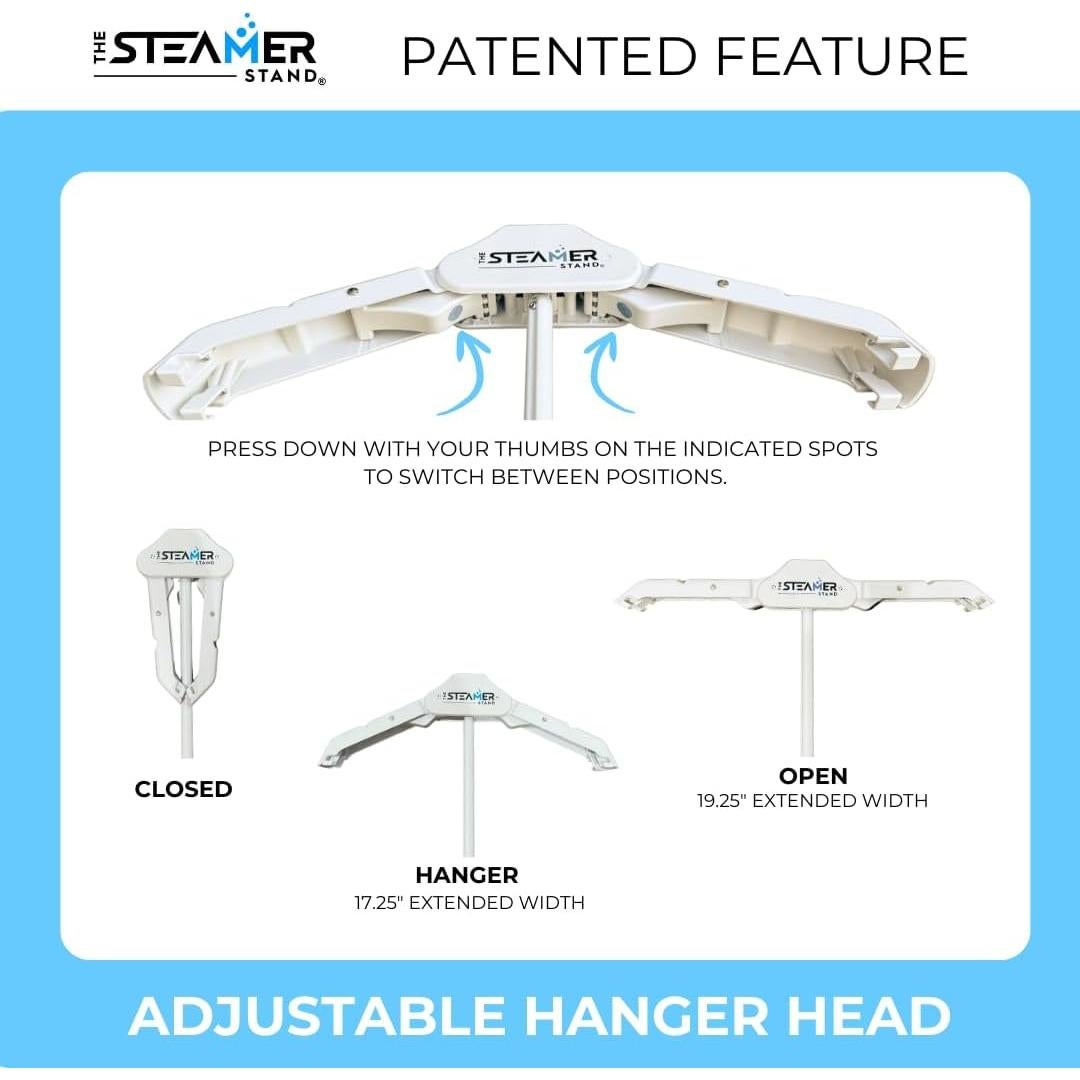 Soporte de Vapor de Ropa Deluxe Ajustable Plegable 1.49 kg