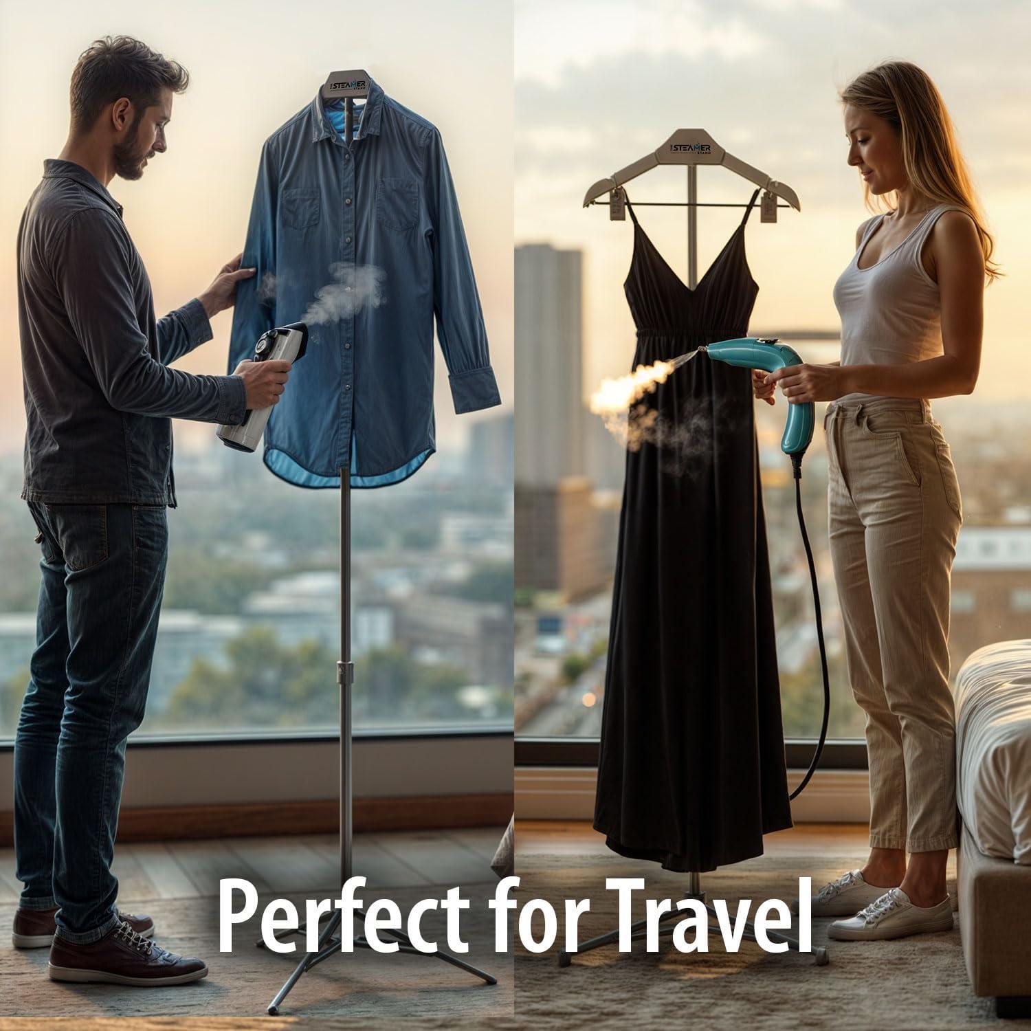 Soporte de Vapor de Ropa Deluxe Ajustable Plegable 1.49 kg