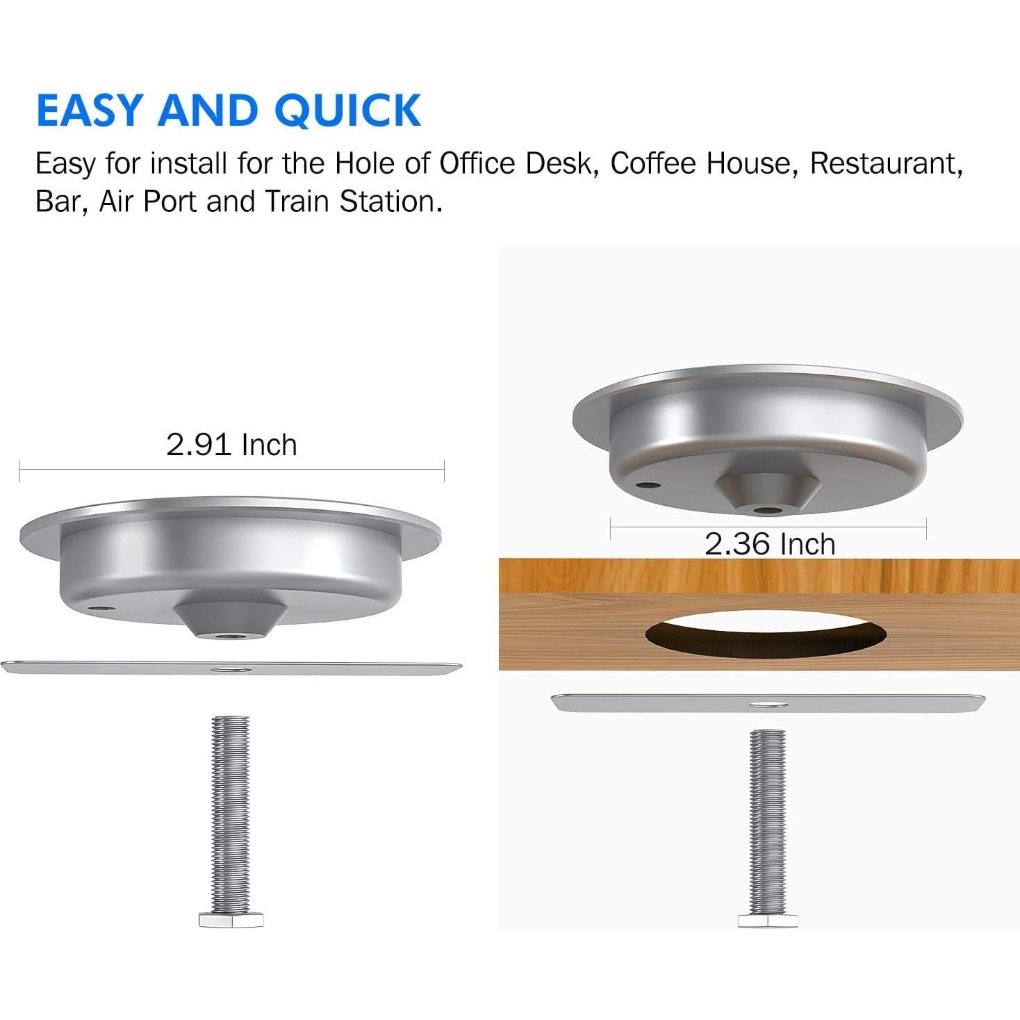 i.VALUX Invisible Desk Phone Charger,15W Fast Wireless Charging Pad,Hidden Qi-Certified Quick Charge Cordless Desktop Charging mat Compatible with iPhone 15/14/13/12/11 Pro/XR/Airpods/Samsung Galaxy