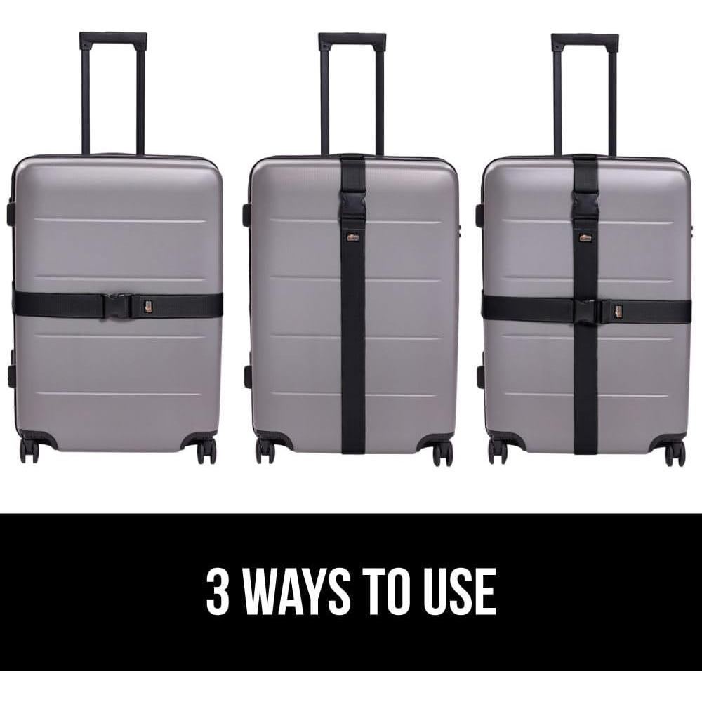 Correa de Carga Ajustable Gorilla Grip para Equipaje - 2 Piezas