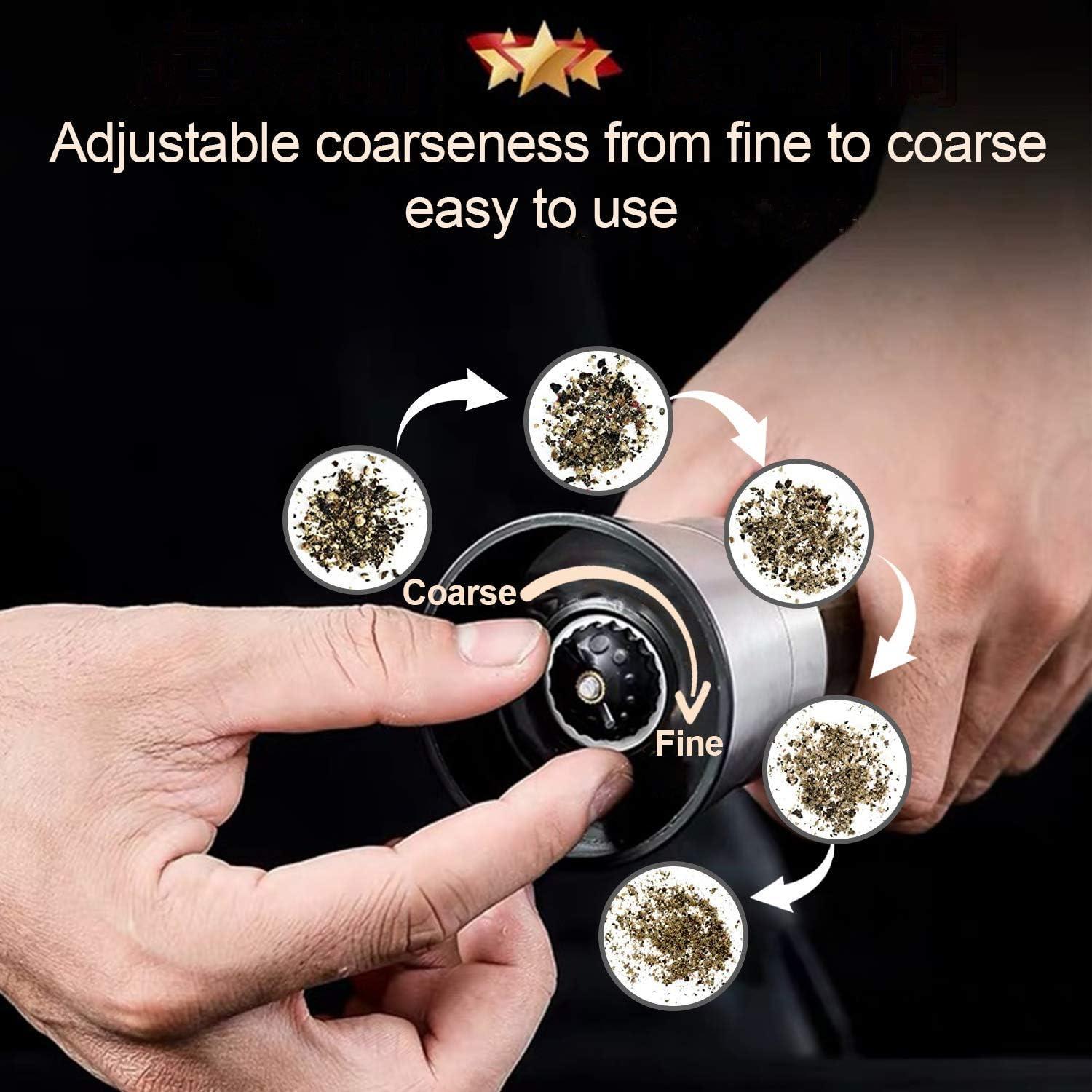 Juego de Molinillos de Sal y Pimienta LessMo - Acero Inoxidable y Vidrio