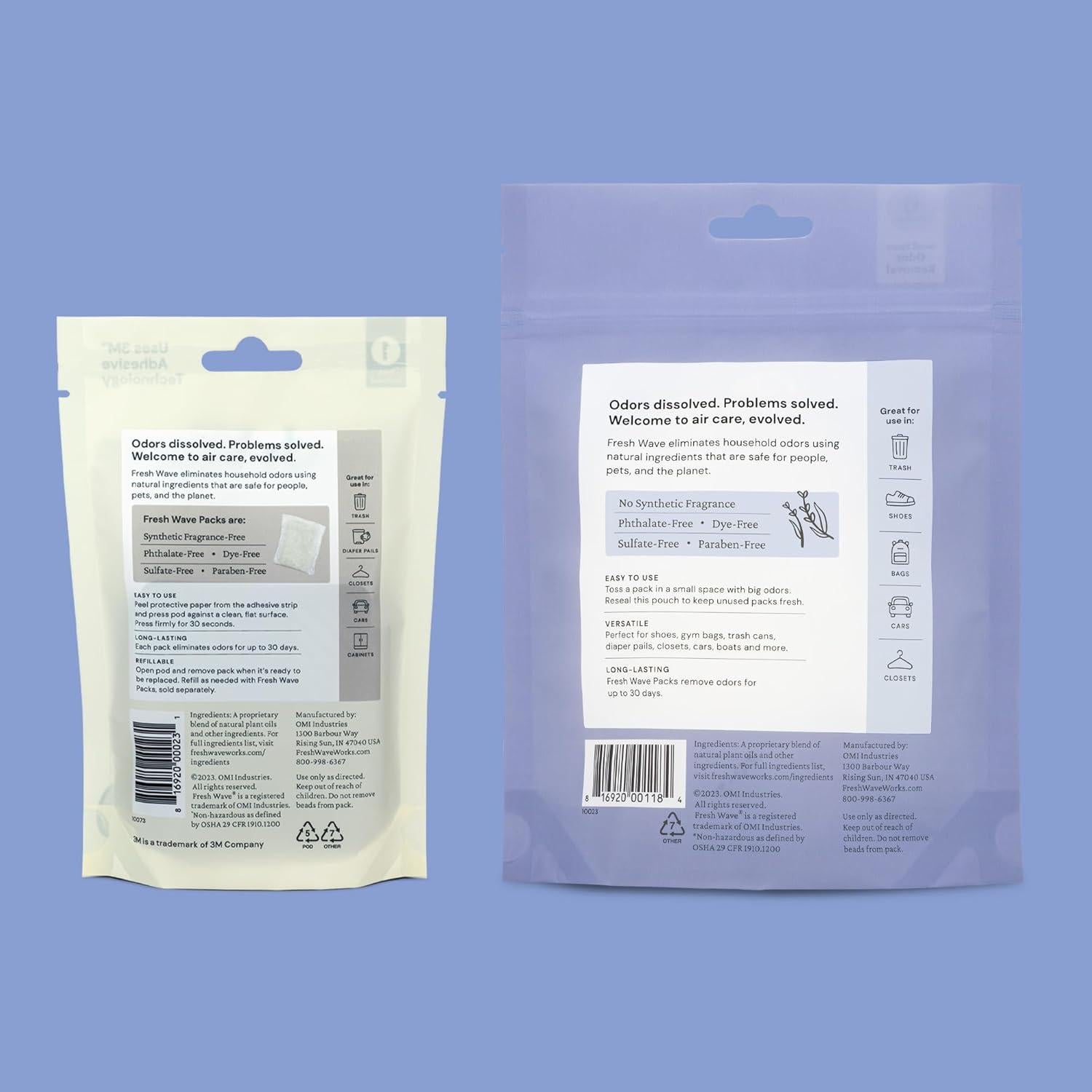 Eliminadores de Olores Fresh Wave Lavanda - Bolsa de 6 Unidades