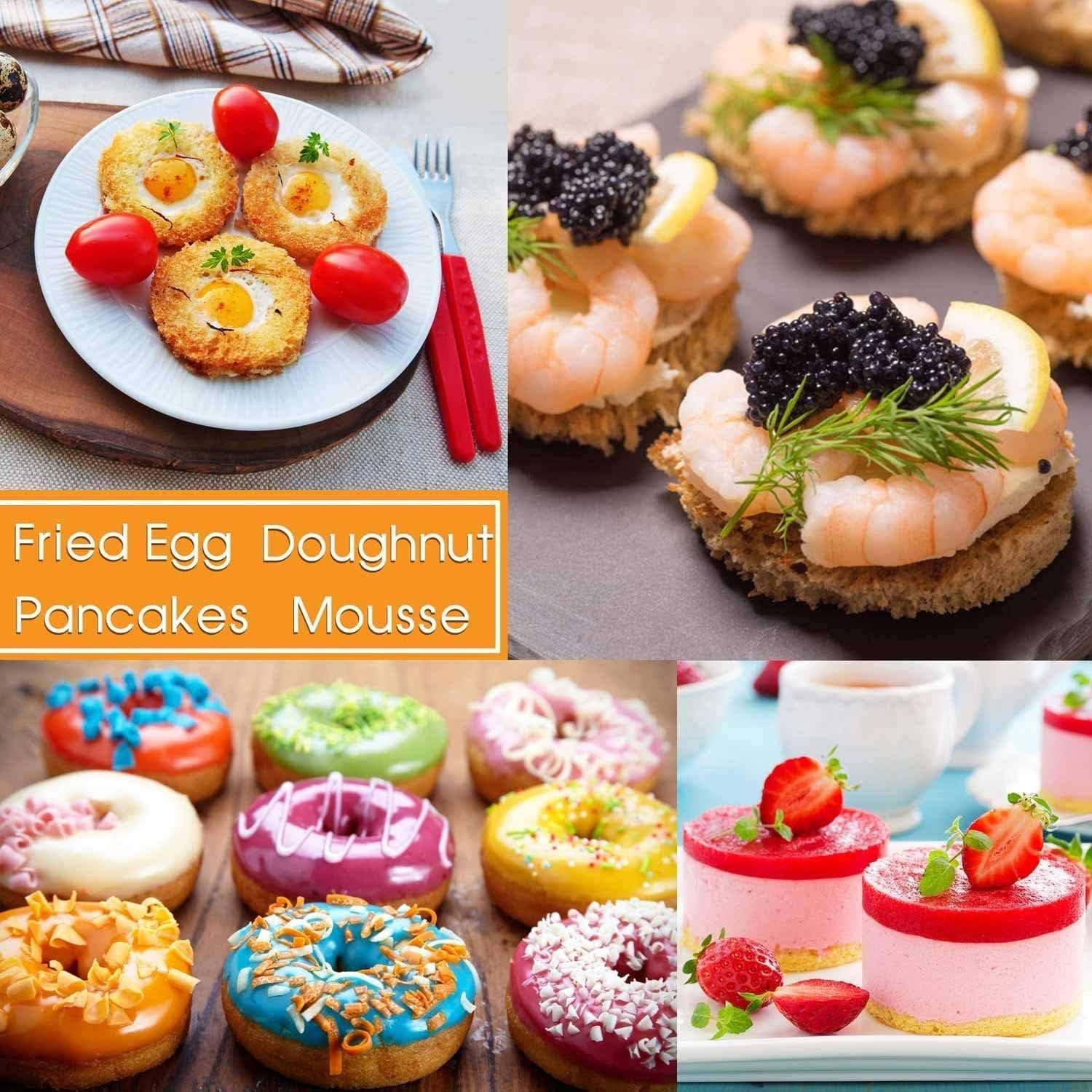 Juego de Cortadores de Galletas Redondos HULISEN - 11 Piezas Acero Inoxidable