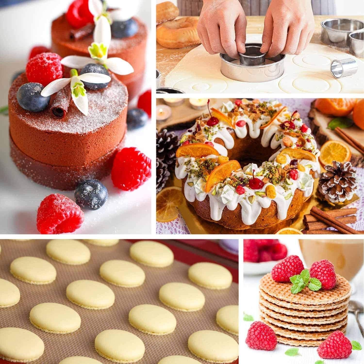 Juego de Cortadores de Galletas Redondos HULISEN - 11 Piezas Acero Inoxidable