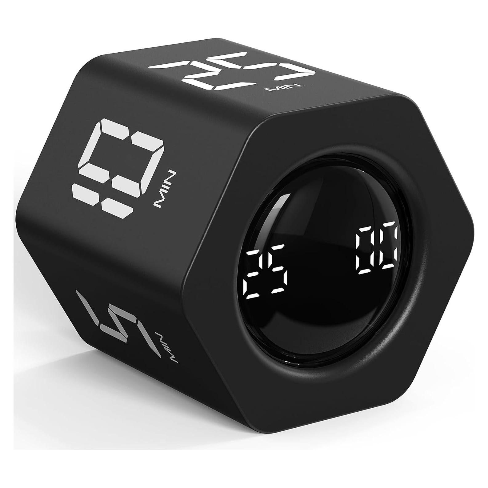 Temporizador Pomodoro OORAII Hexagonal Negro 5-60 Minutos