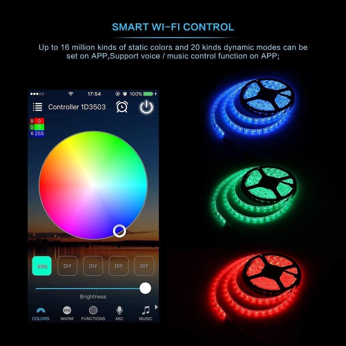 Controlador LED RGB WiFi iNextStation 2 Salidas 24V