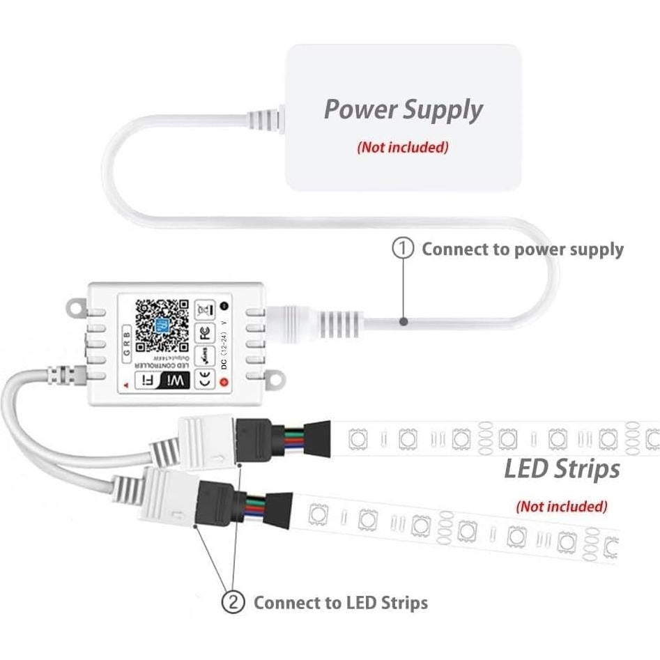 Controlador LED RGB WiFi iNextStation 2 Salidas 24V