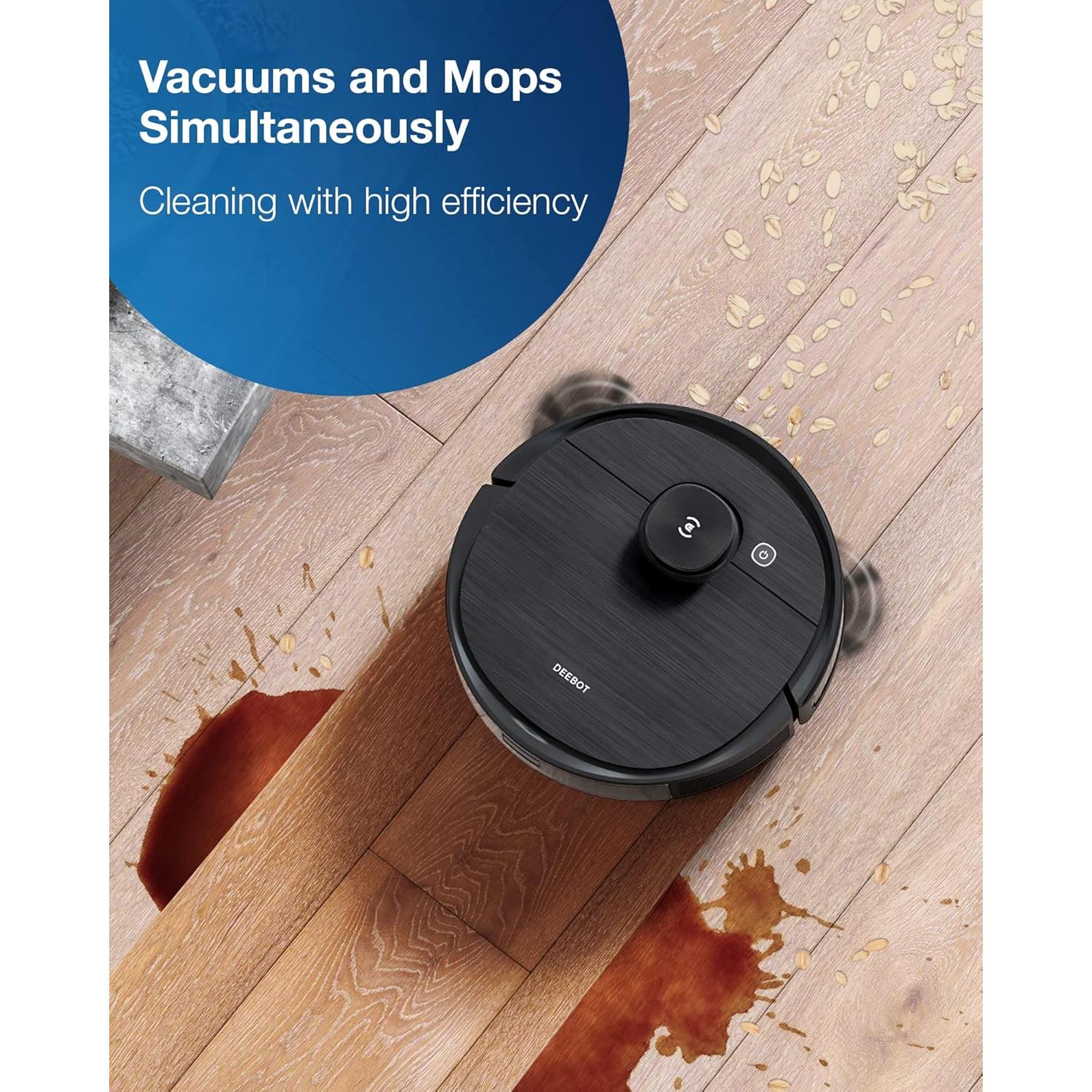 Aspiradora Robot ECOVACS Deebot T8 AIVI, Mapeo Lásers, 3h Autonomía