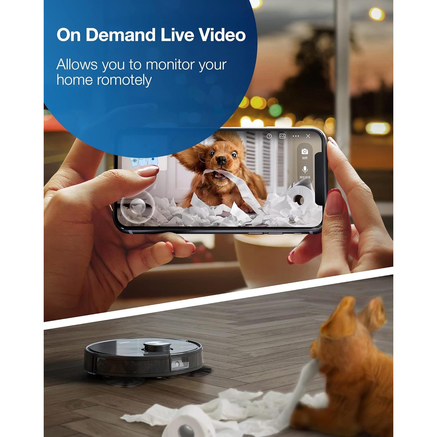 Aspiradora Robot ECOVACS Deebot T8 AIVI, Mapeo Lásers, 3h Autonomía