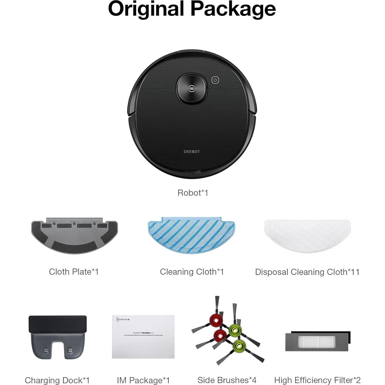 Aspiradora Robot ECOVACS Deebot T8 AIVI, Mapeo Lásers, 3h Autonomía