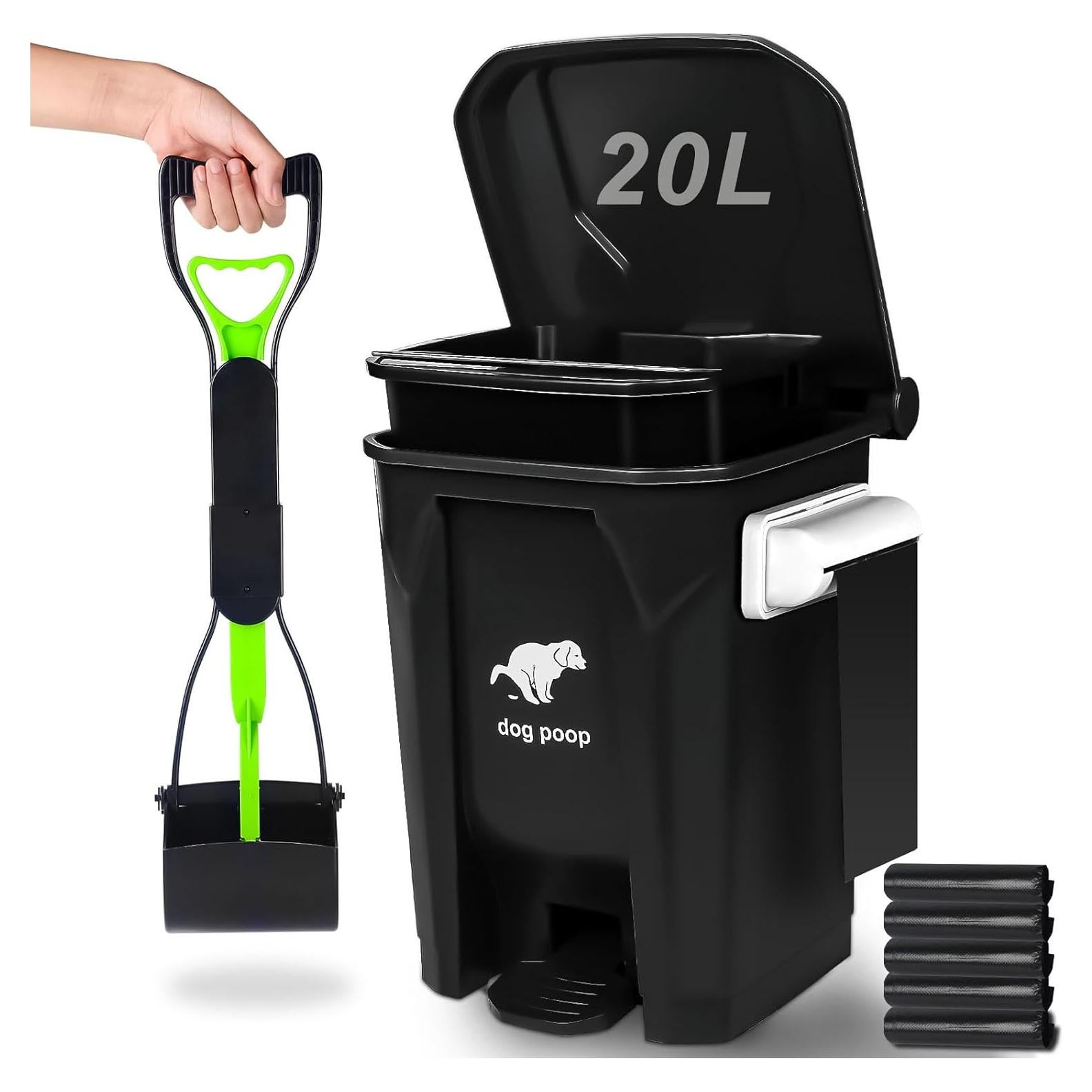 Cubículo de Basura Uppcasir 20L con Recogedor Plegable