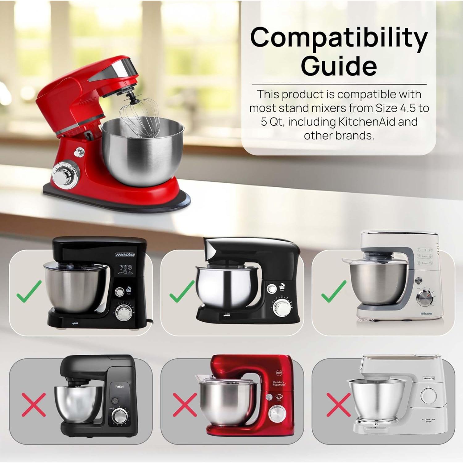 Bandeja Deslizante Ibyx para Mezclador KitchenAid 4.5 Qt - Negro