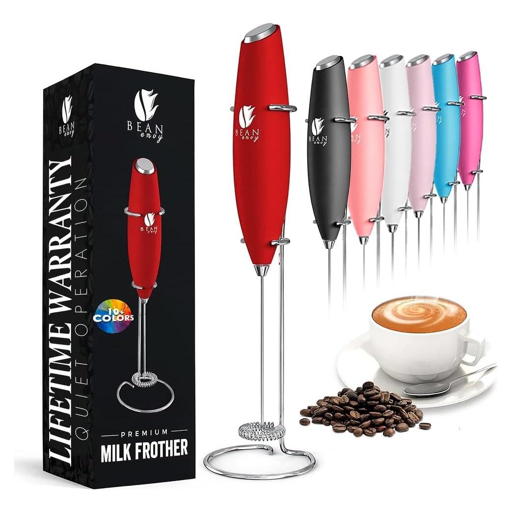 Espumador de Leche Bean Envy Eléctrico Rojo 0.24L