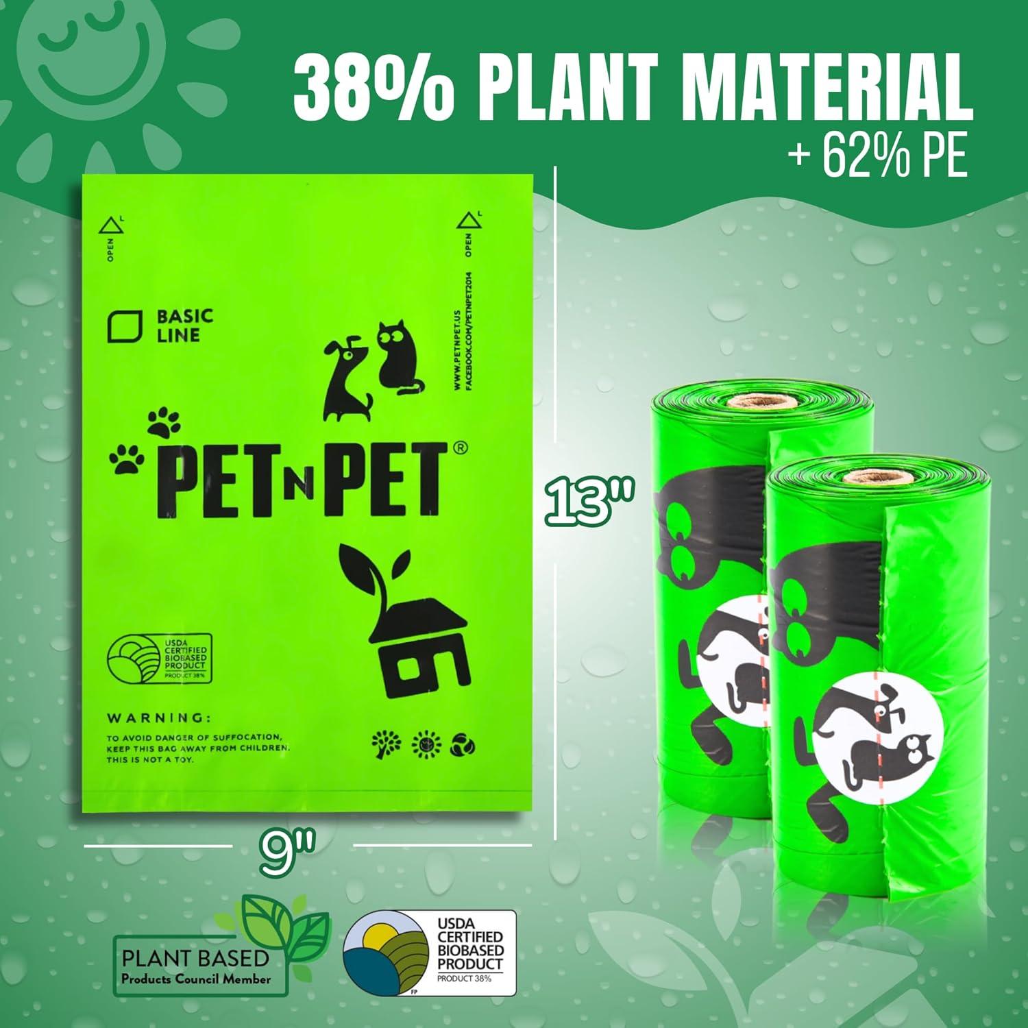 Bolsas de Excremento para Perros PET N PET 540 Cuentas Verdes