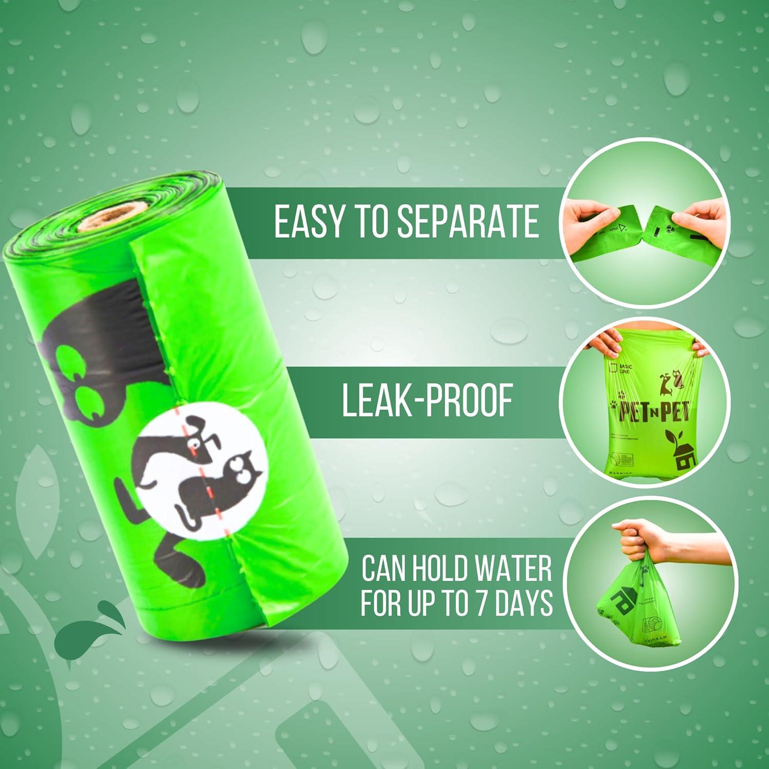 Bolsas de Excremento para Perros PET N PET 540 Cuentas Verdes