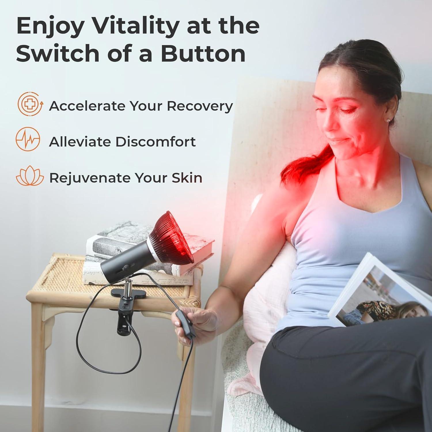 Lámpara de Terapia de Luz Roja LifePro 18 LEDs Alivio Dolor