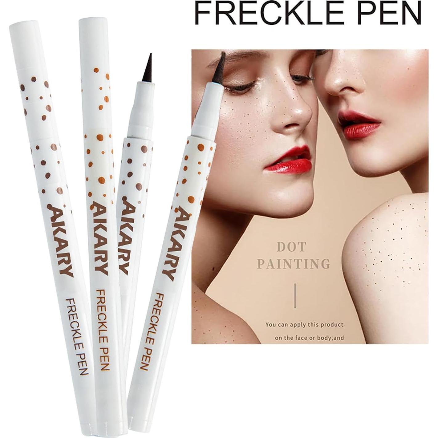 Bolígrafo de Pecas AKARY Profesional Impermeable 0.89 ml #01 Marrón Claro