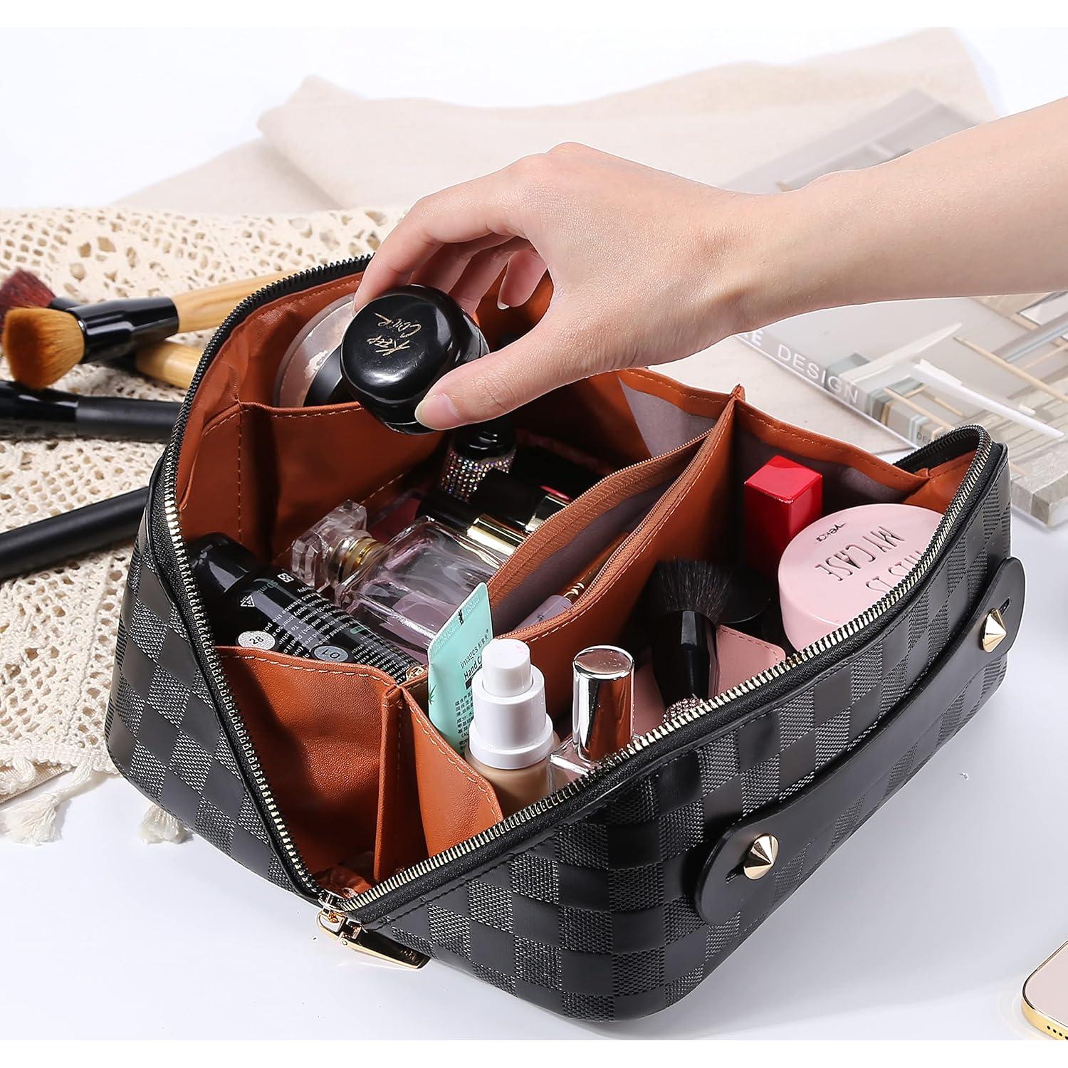 Bolsa Cosmética de Viaje Cessfle Negra de Gran Capacidad