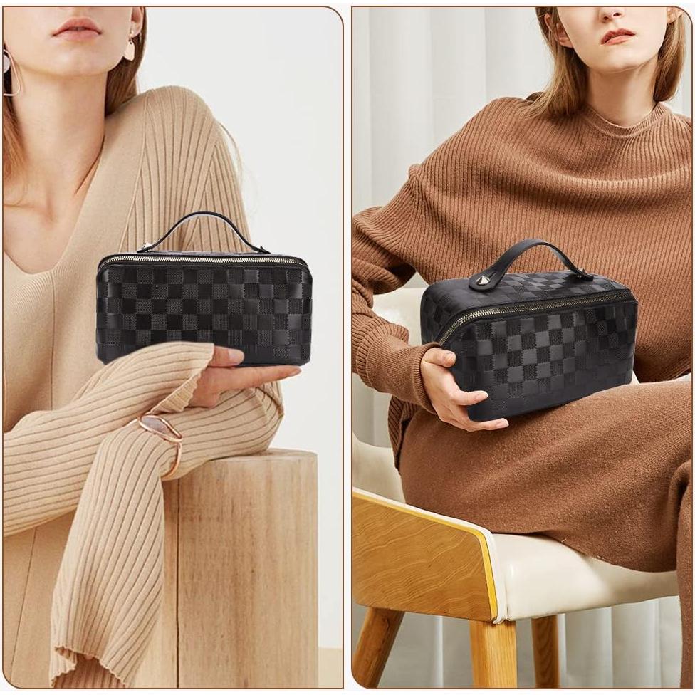 Bolsa Cosmética de Viaje Cessfle Negra de Gran Capacidad