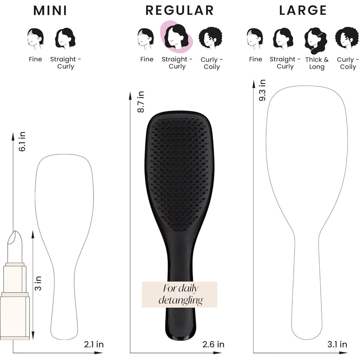 Cepillo Desenredador Tangle Teezer Húmedo Negro Regaliz