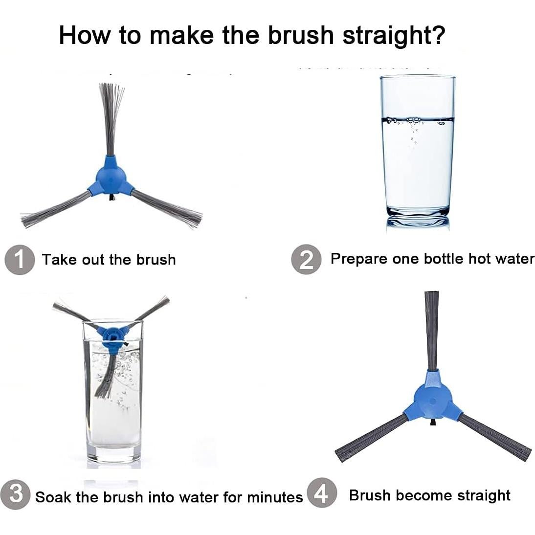 Cepillos laterales Eufy RoboVac 11S 12 15C 30 35C 6Pack