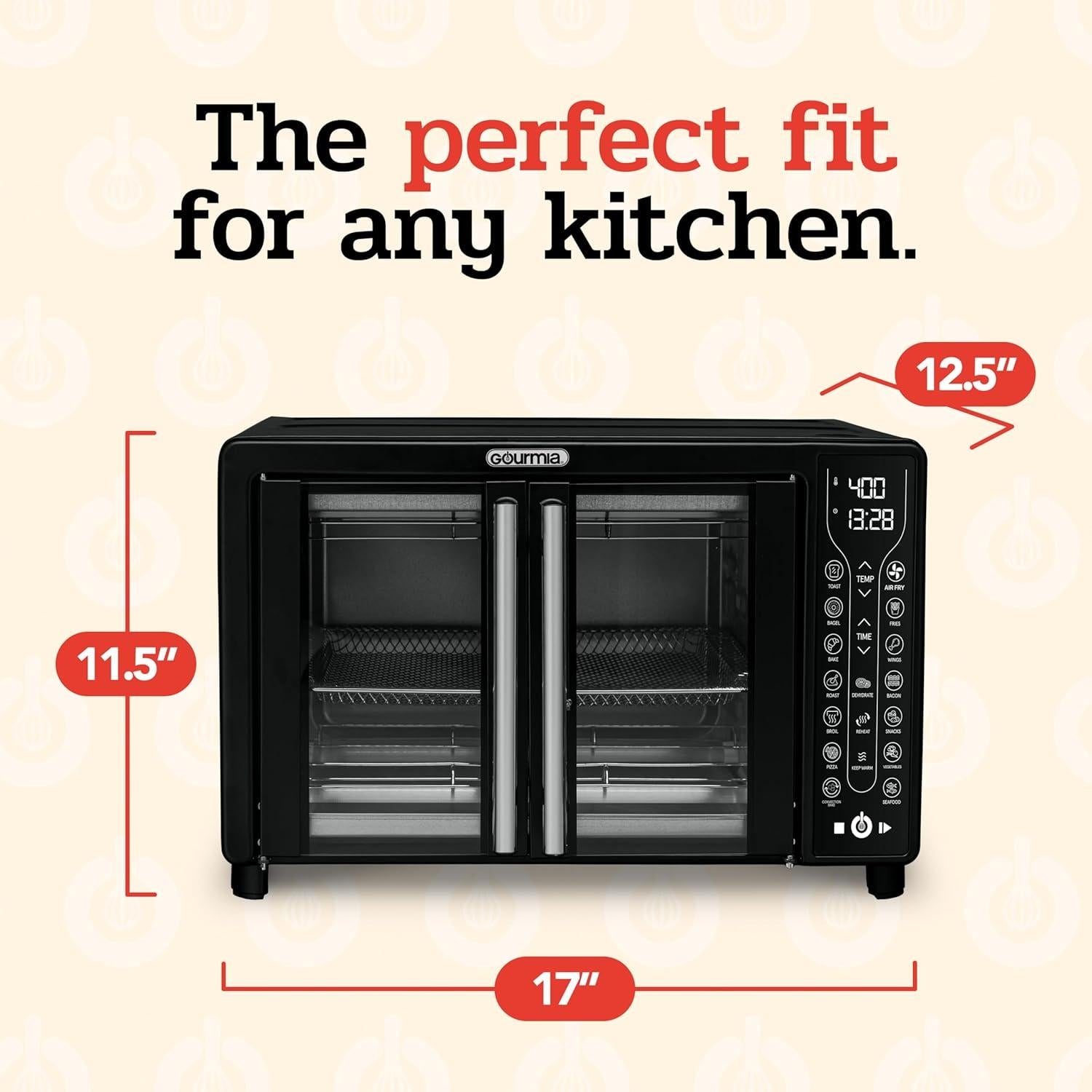 Horno Tostador Freidora Gourmia GTF7460 24L 1700W Digital