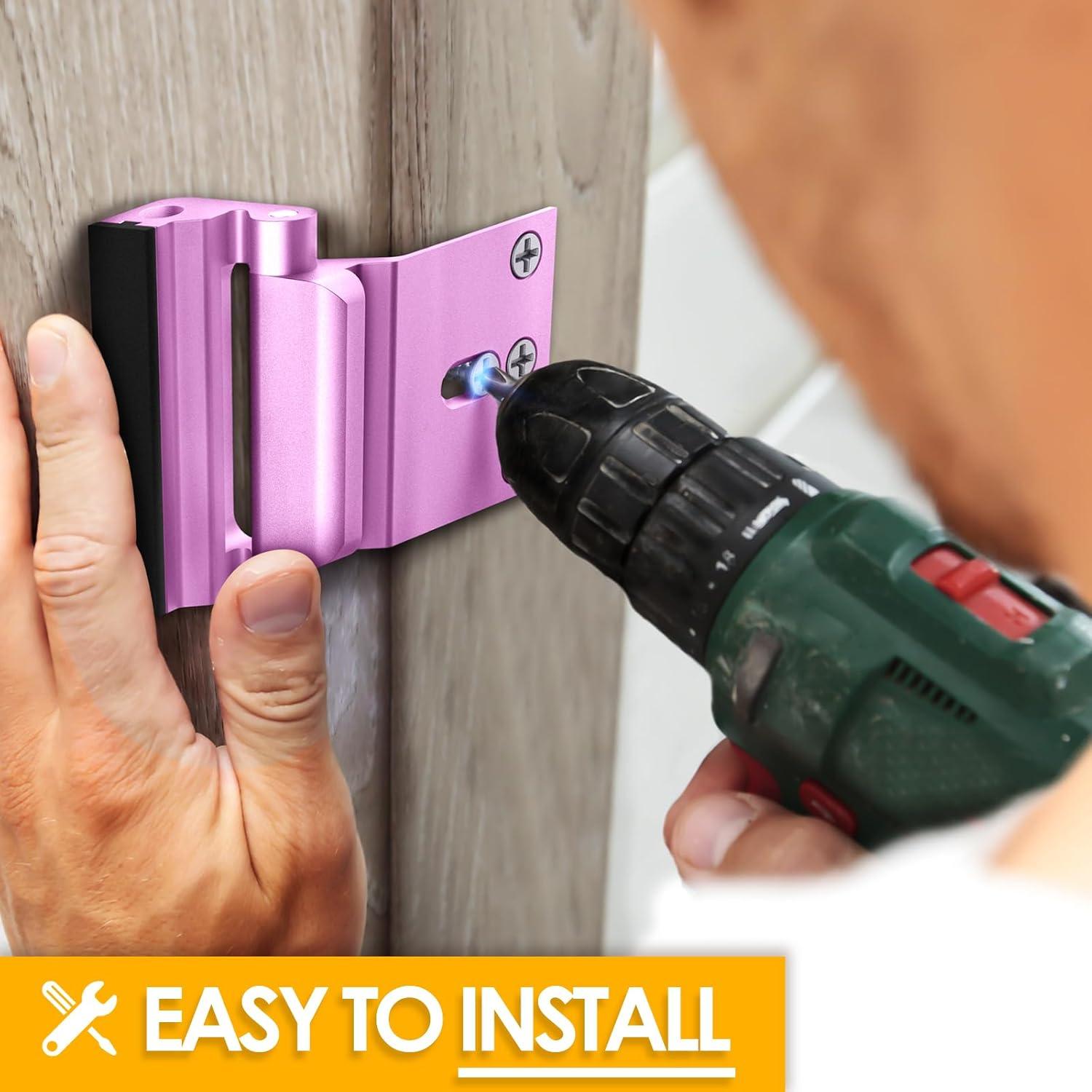 Cerradura de Refuerzo de Seguridad EVERPLUS Rosa 7.62 cm