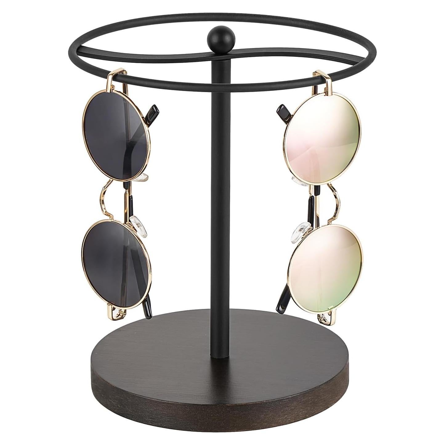 Organizador de Gafas Mkono Soporte para 12 Pares Negro