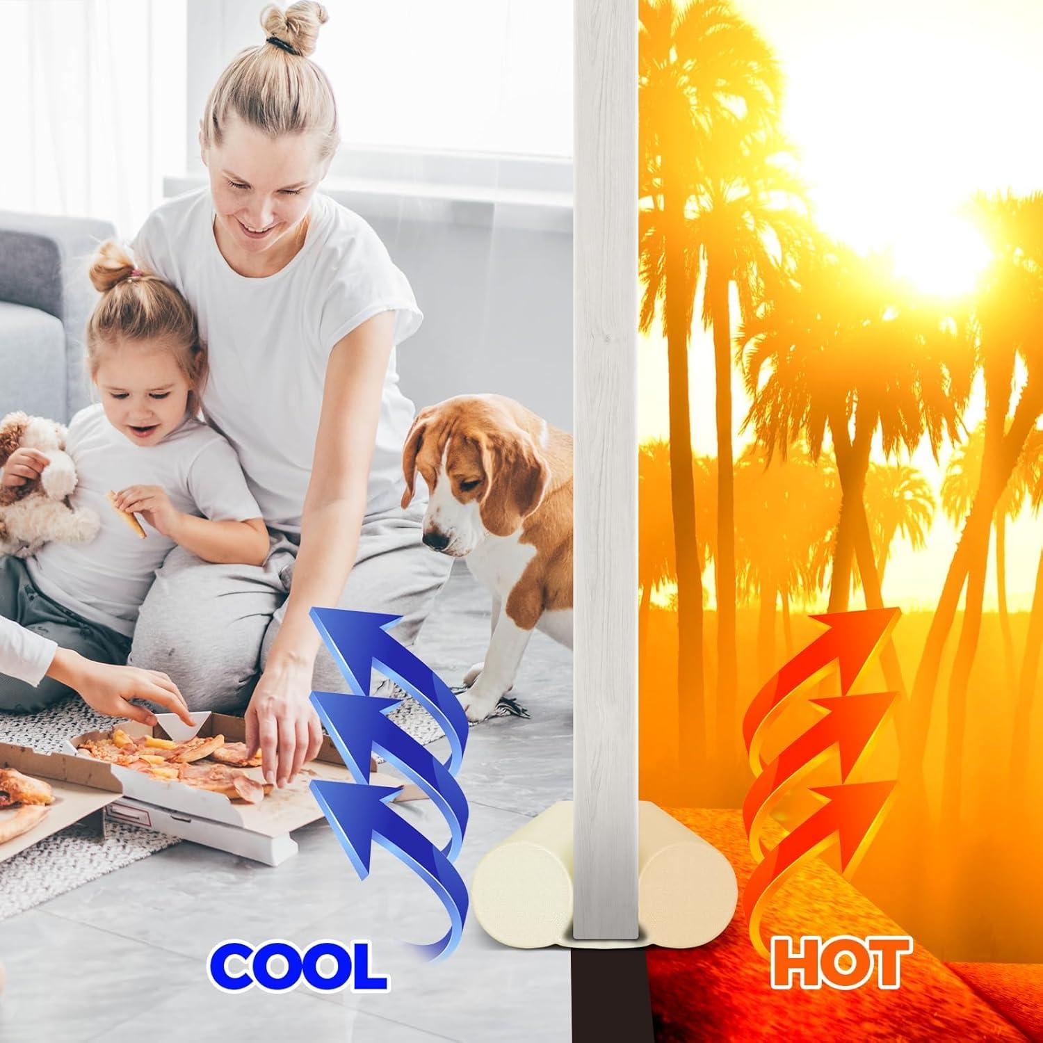 Burlete Ajustable Holikme para Puertas Doble Cara Beige