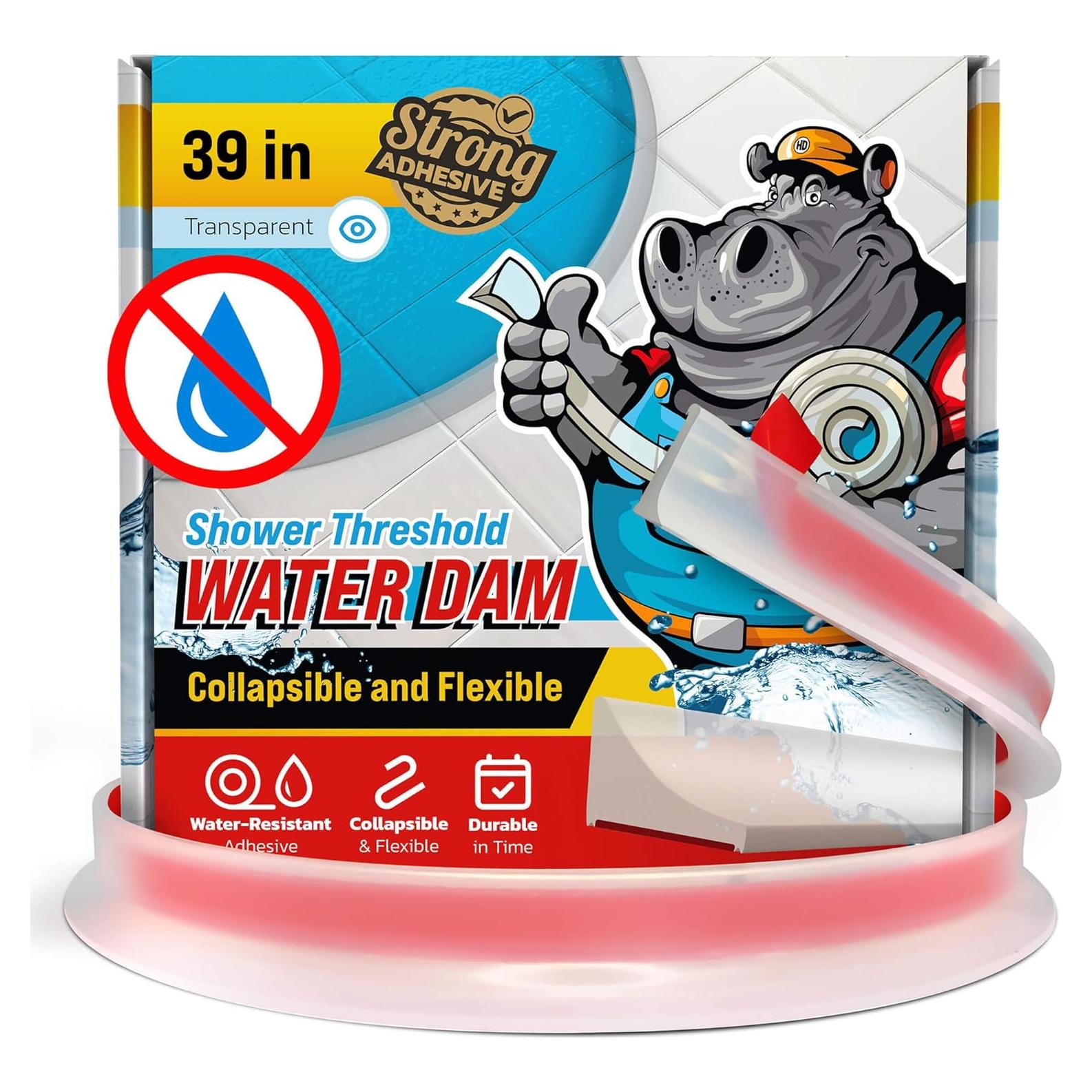 Barrera de Agua para Ducha Hippo Dam 99 cm Transparente