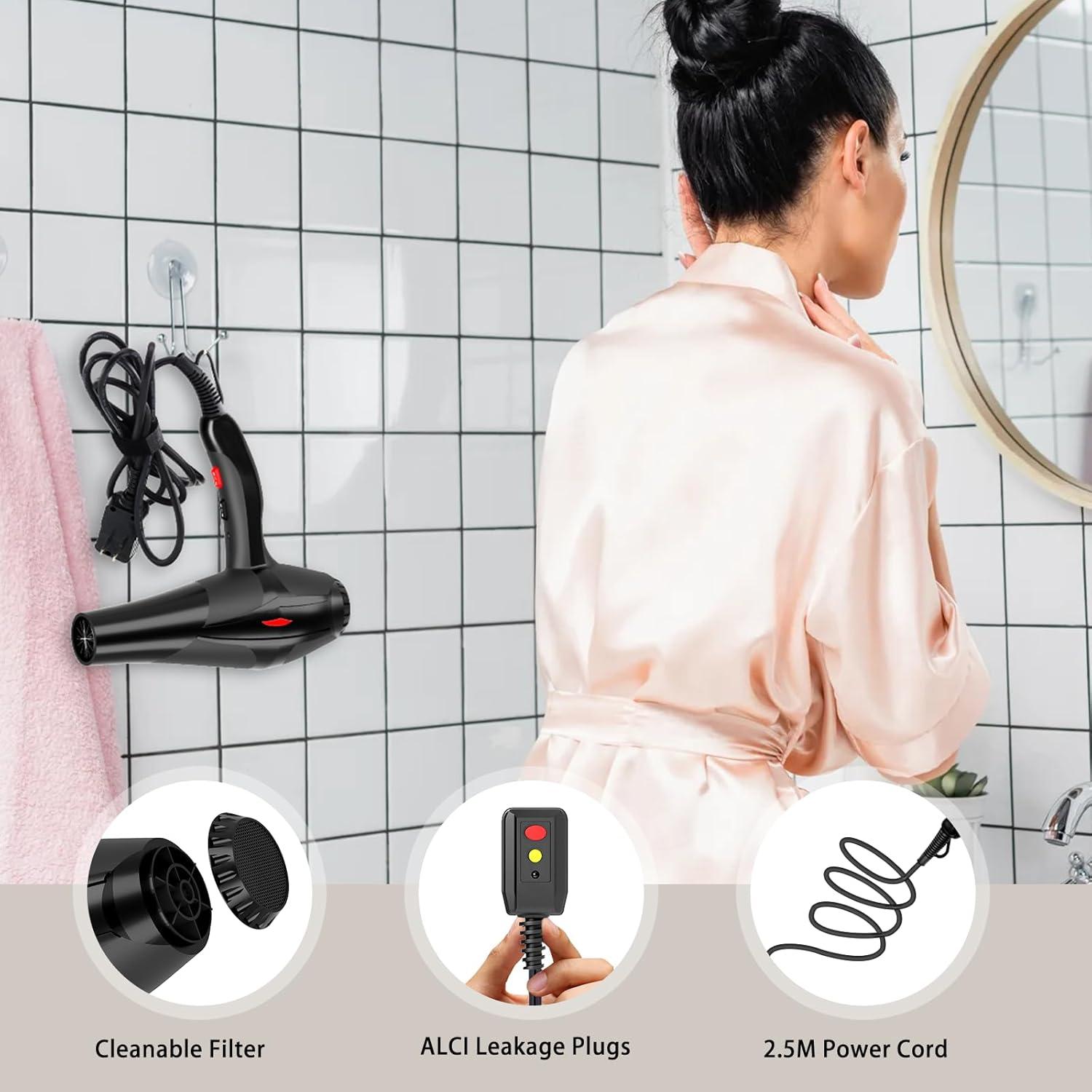 Secador de Pelo Profesional Conhaze 2400W Iónico con Difusor