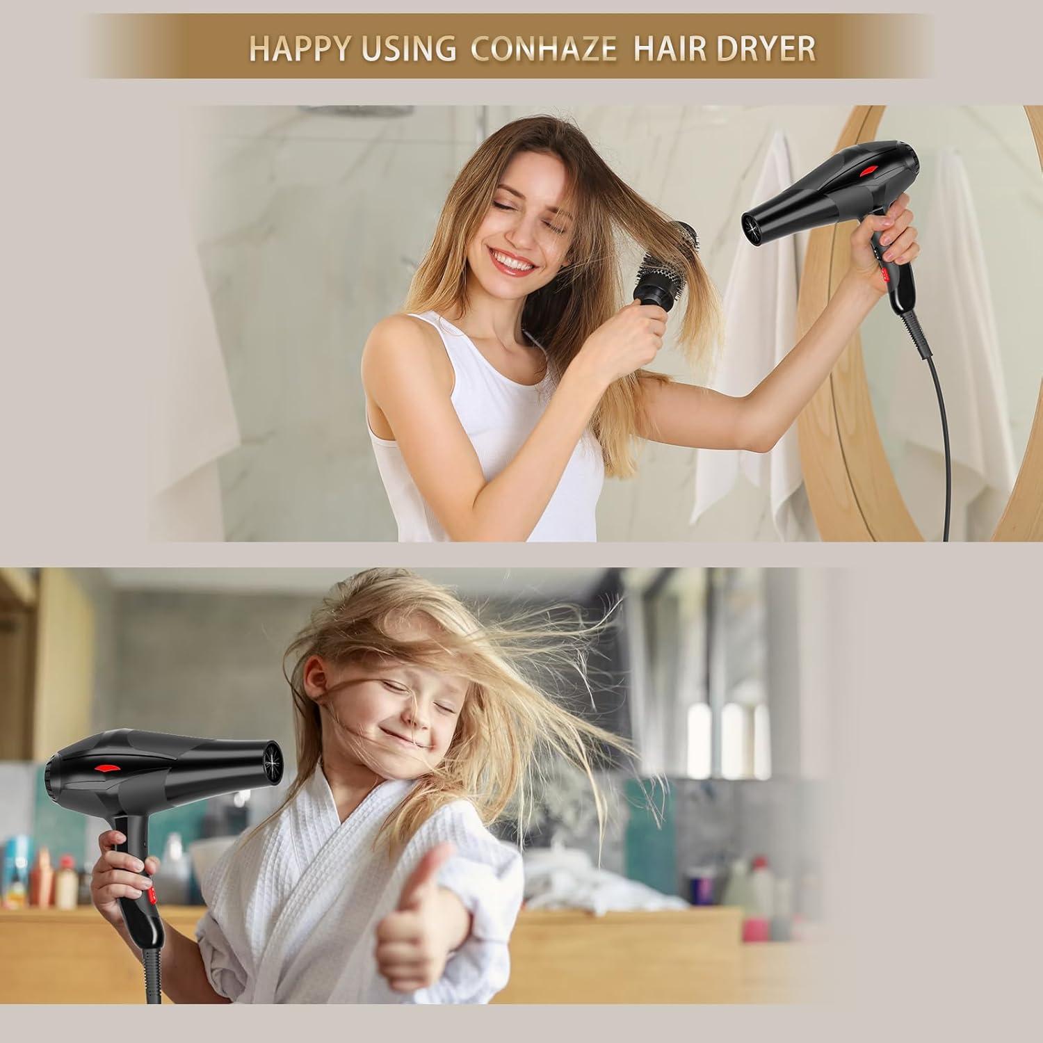 Secador de Pelo Profesional Conhaze 2400W Iónico con Difusor