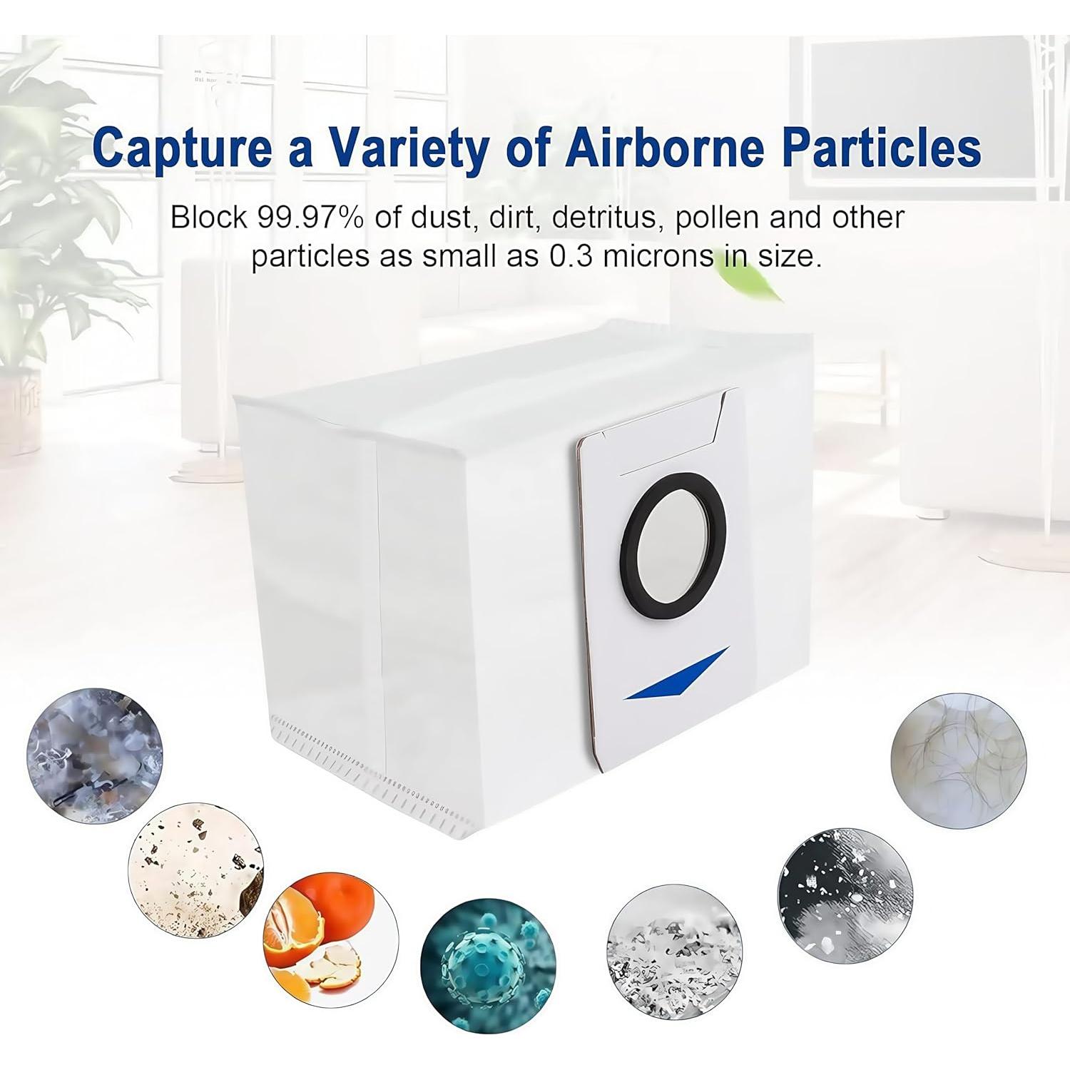 Bolsas de vacío Sgizoku para ECOVACS DEEBOT X1 12 Pack