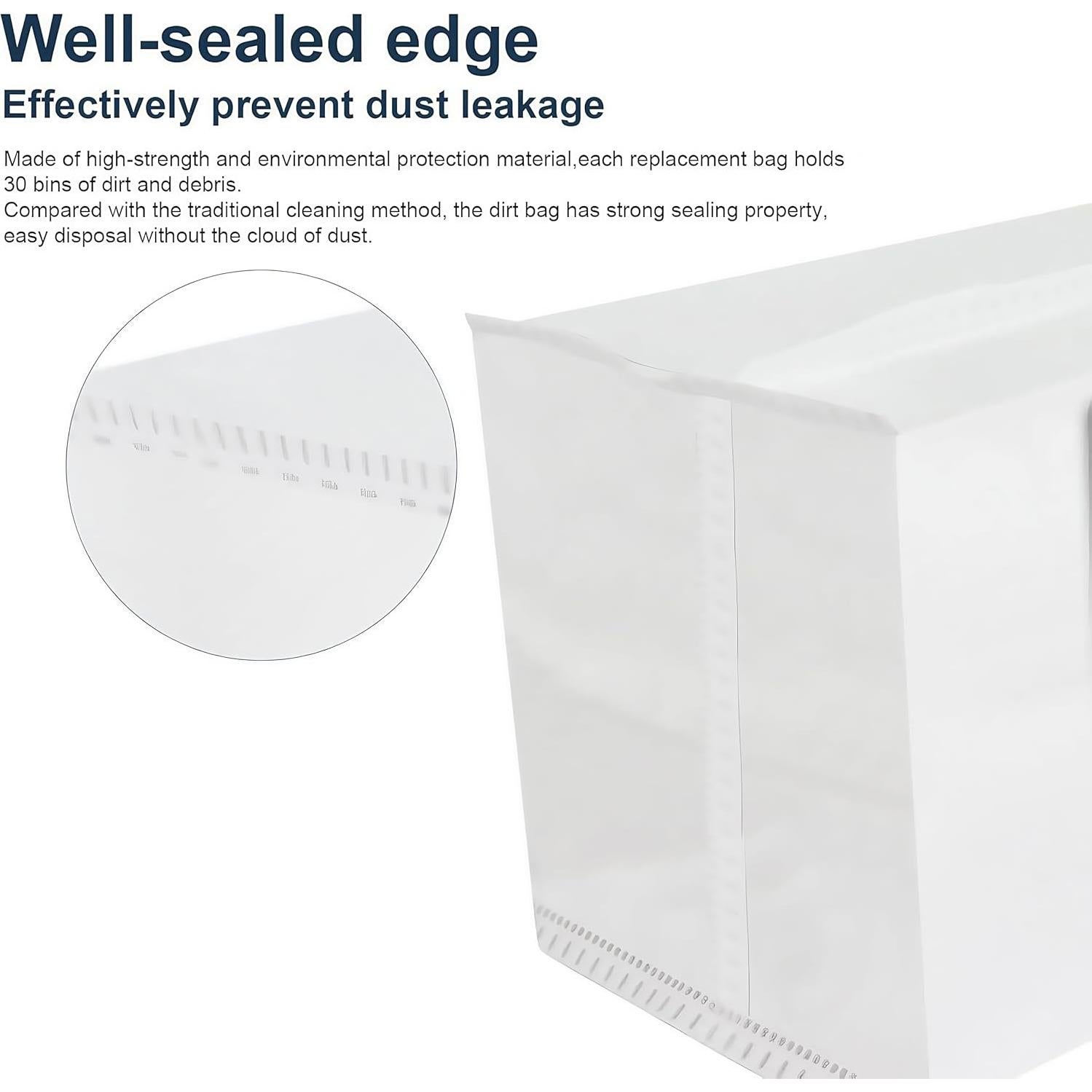 Bolsas de vacío Sgizoku para ECOVACS DEEBOT X1 12 Pack