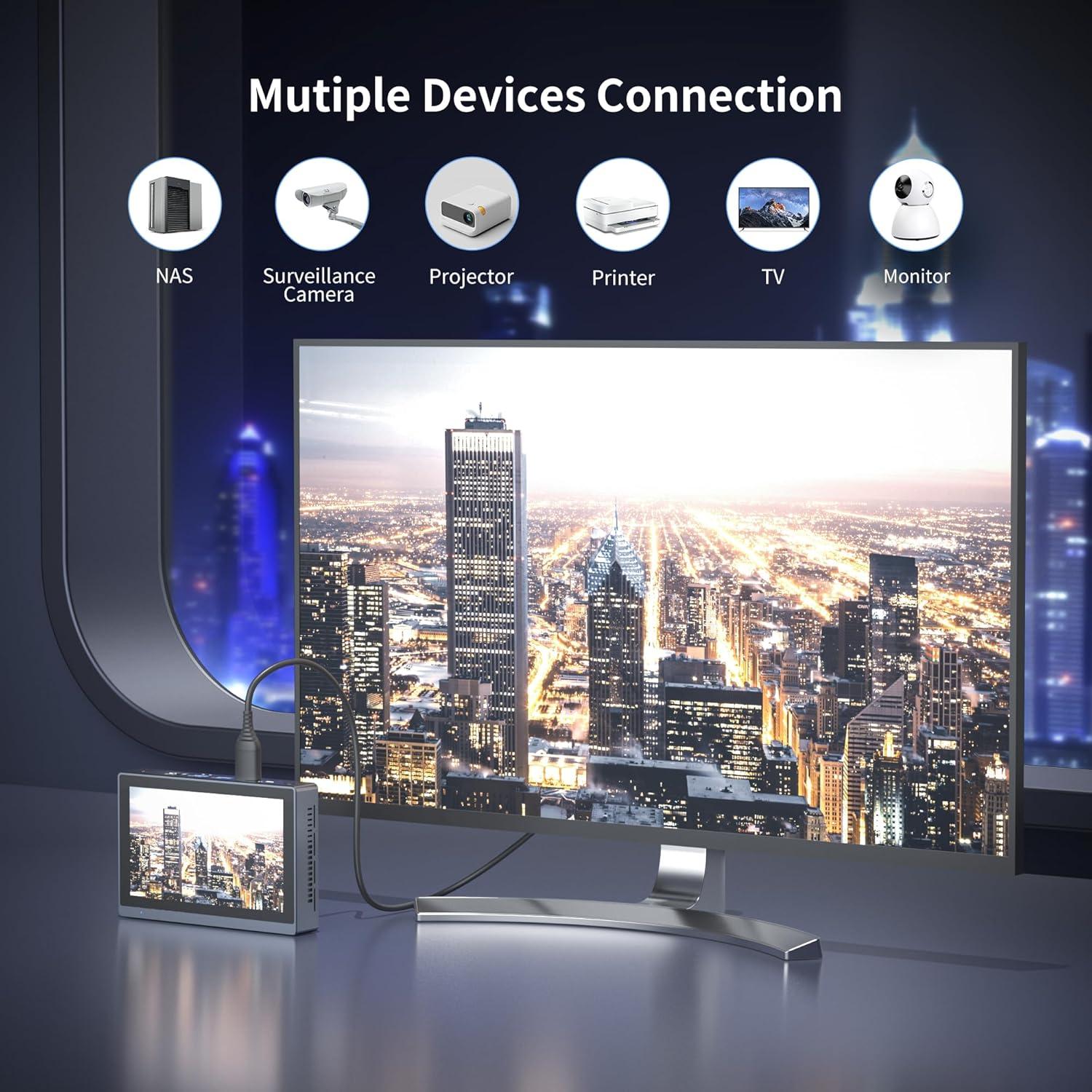 HEIGAOLA Mini PC Win 11 PRO Celeron N5095 Cooling Fan Mini Computer 16GB DDR4 256GB EMMC 4K60Hz Display Mini PC with Screen Gigabit Ethernet Desktop Computer