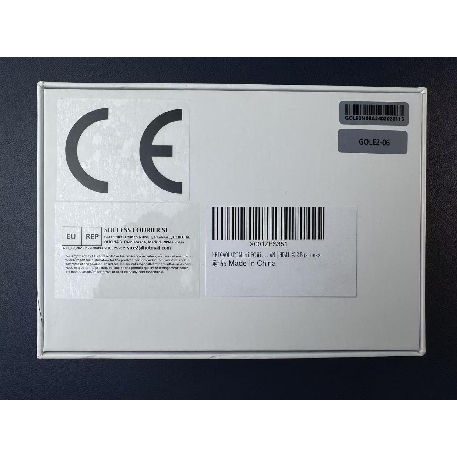 HEIGAOLA Mini PC Win 11 PRO Celeron N5095 Cooling Fan Mini Computer 16GB DDR4 256GB EMMC 4K60Hz Display Mini PC with Screen Gigabit Ethernet Desktop Computer