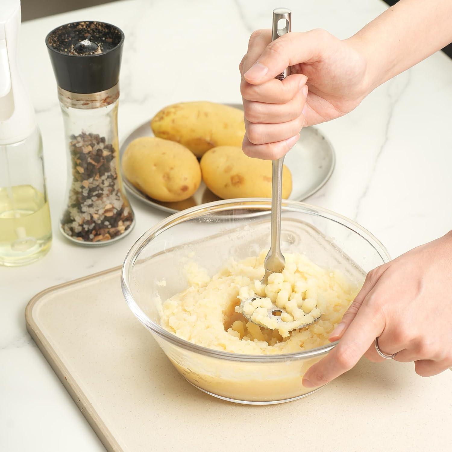 Aplastador Mini de Acero Inoxidable Tuyotue - Ergonomico