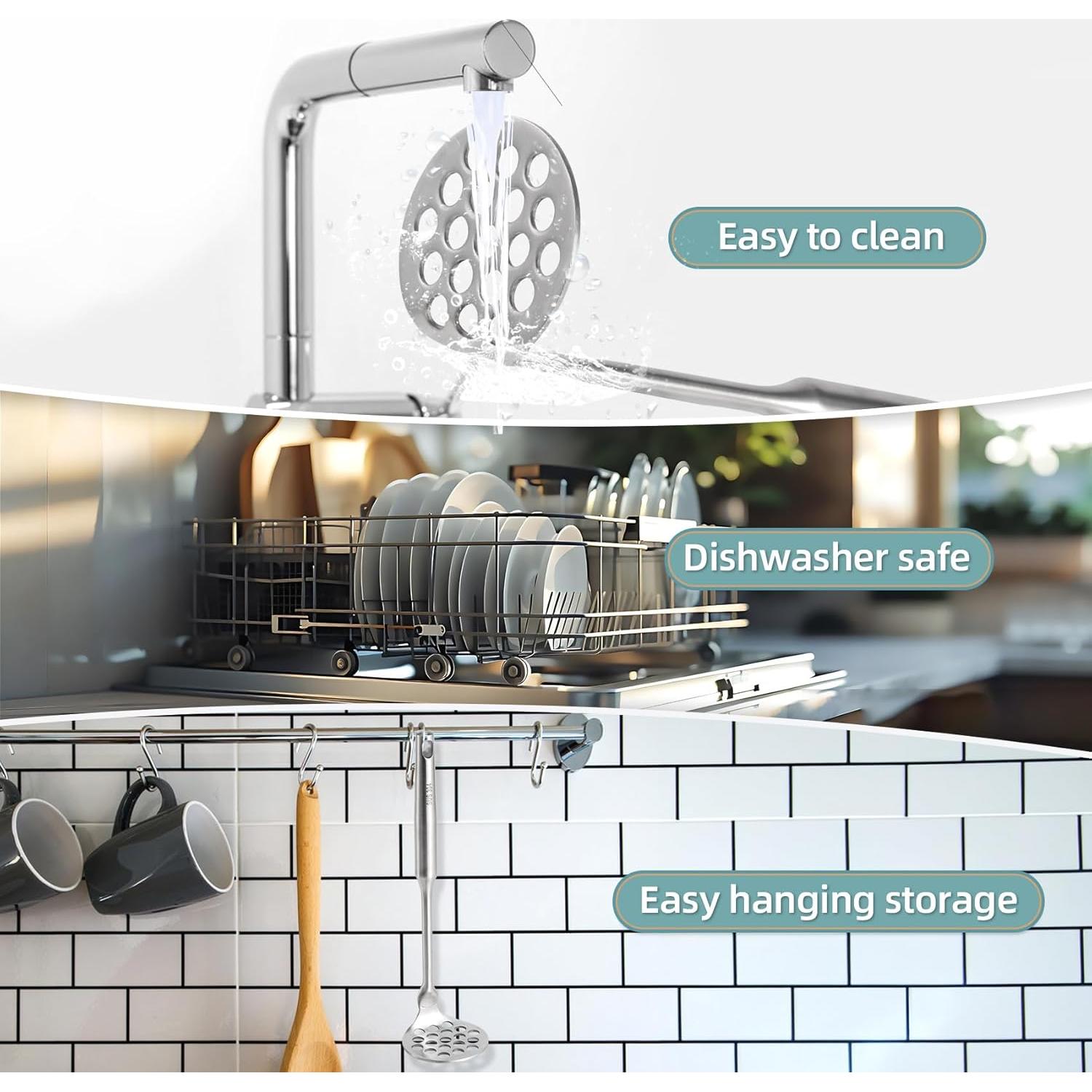 Aplastador Mini de Acero Inoxidable Tuyotue - Ergonomico