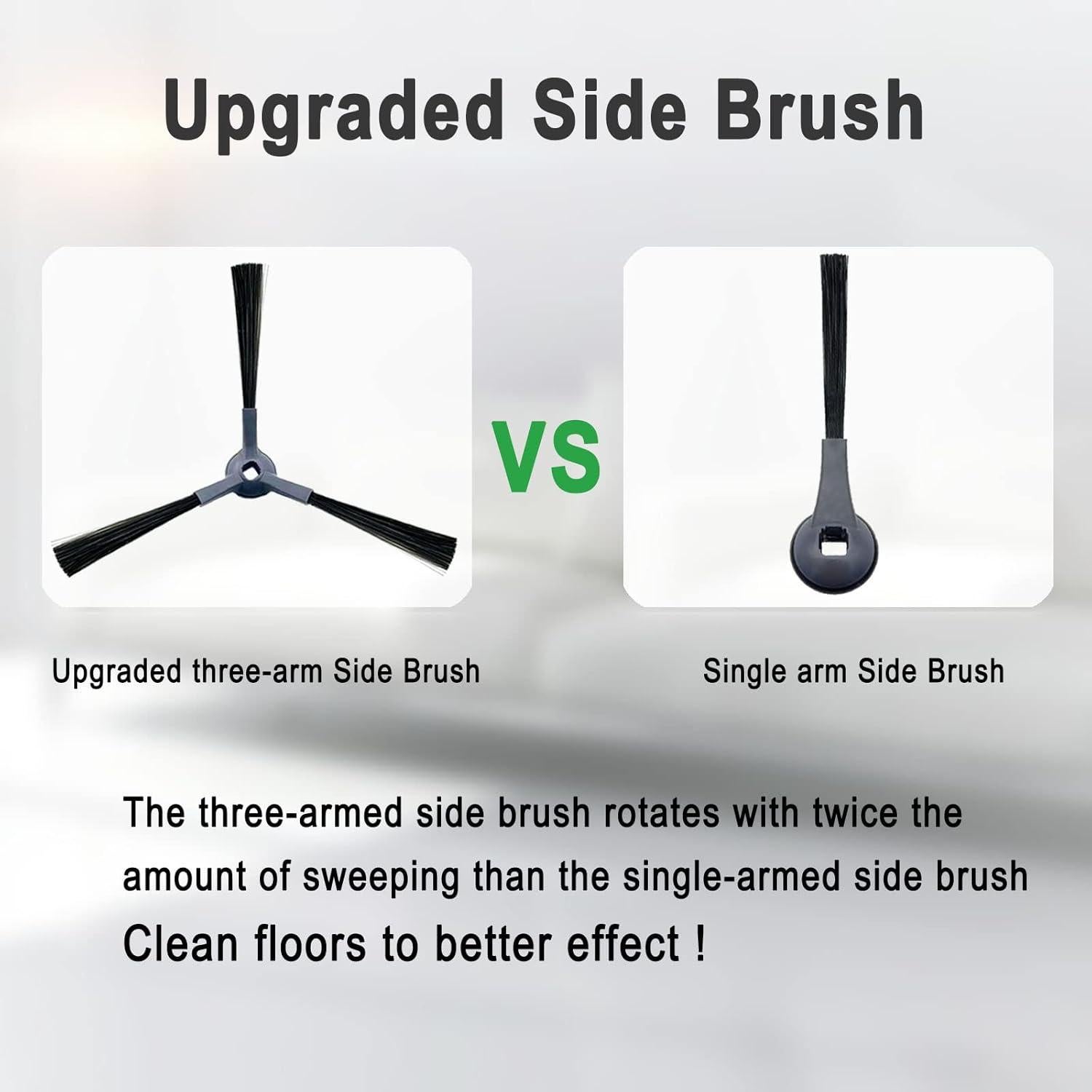 Cepillos Laterales Bvhonwe para Aspiradora Shark IQ 8 Piezas